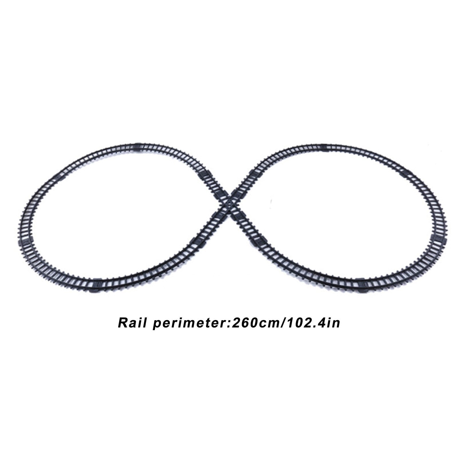 Chmadoxn Christmas Train Set Railway Tracks Sets Battery Operated Locomotive Engine and 8.5 Ft Tracks Playset for Under The Tree Electronic Toys Gift for Kids