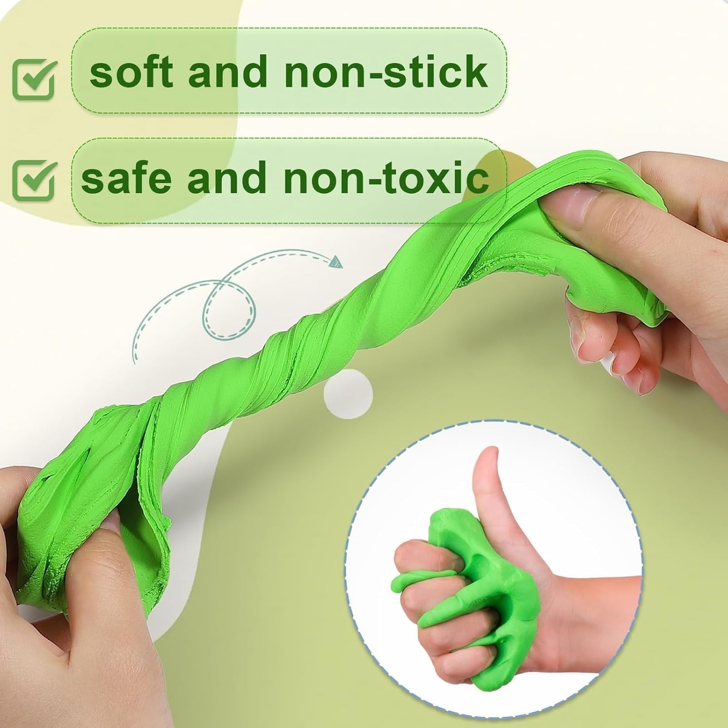 CiaraQ Air Dry Clay, 100 Colors Modelling Clay for Kids, Non-Sticky, Toys Gifts for Age 3+ Years Old