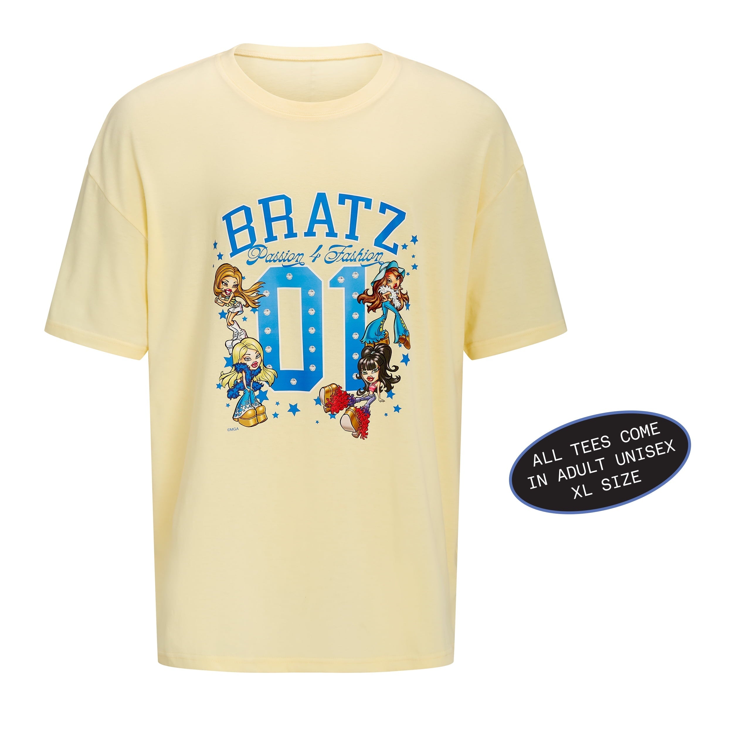 Bratz Stylin' Sasha Fashion Doll with Customizable T-Shirt for You and Accessories