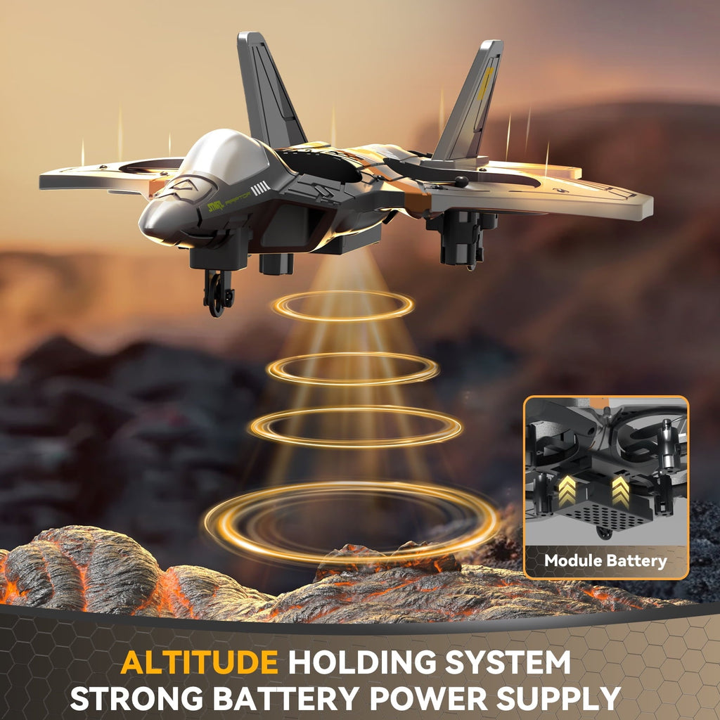 4DRC Drone RC Aircraft Remote Control Foam Glider RC Glider Plane Fixed Wing Airplane Toys for Kids Beginners Adults, Silver