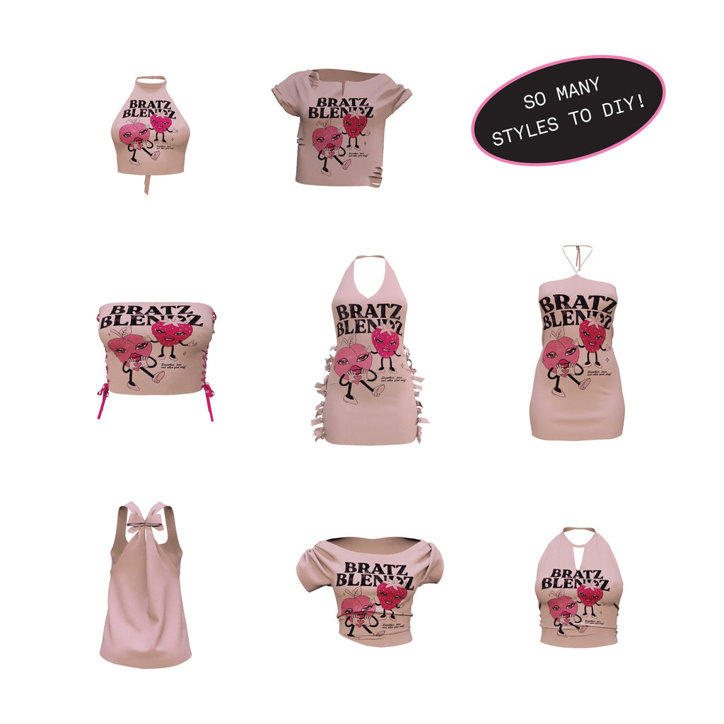 Bratz Stylin' Cloe Fashion Doll with Customizable T-Shirt for You and Accessories