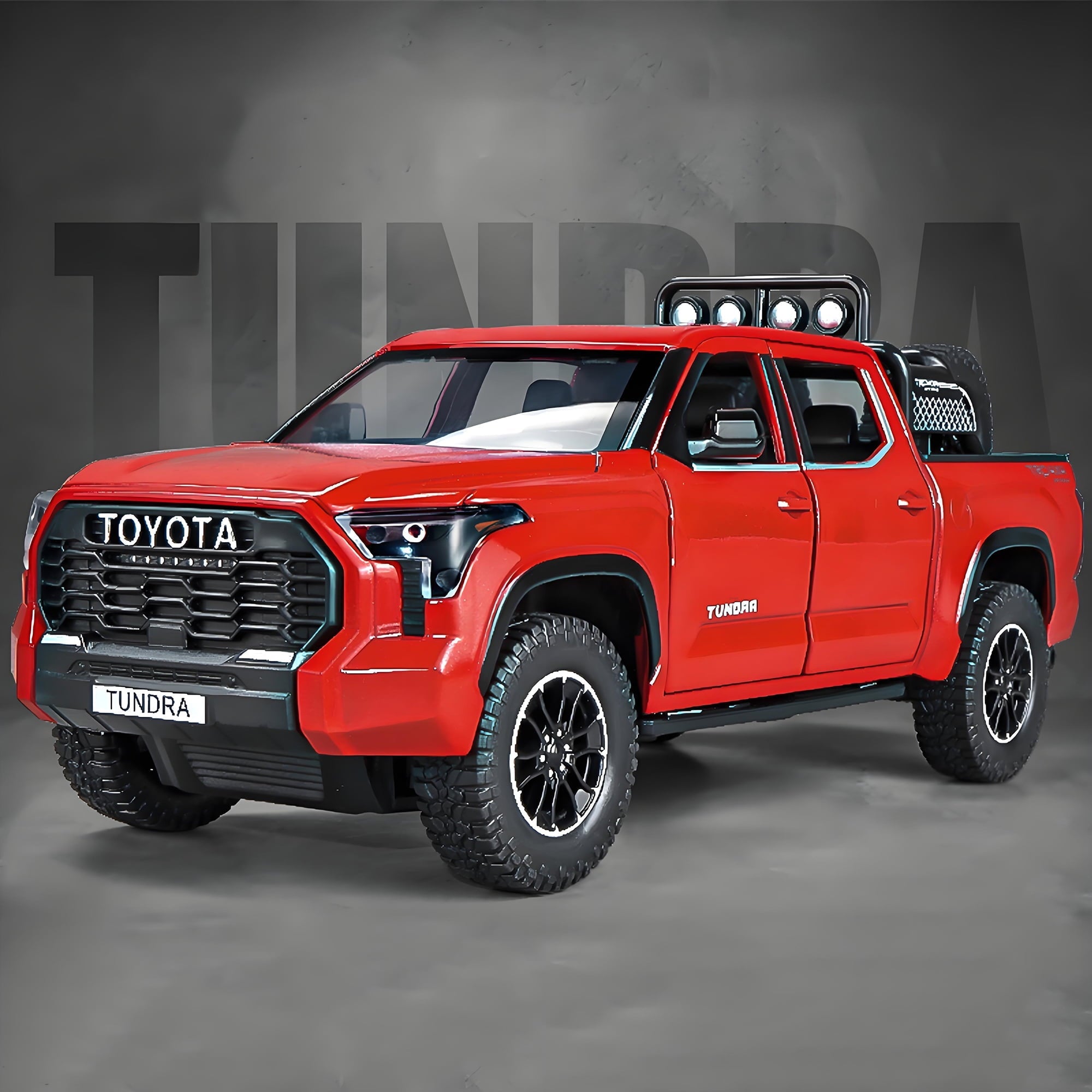 Anmyjuly 1/24 Scale Pickup Truck Toy Car Metal Die-Casting Model,Suitable for Boys as a Gift,Red