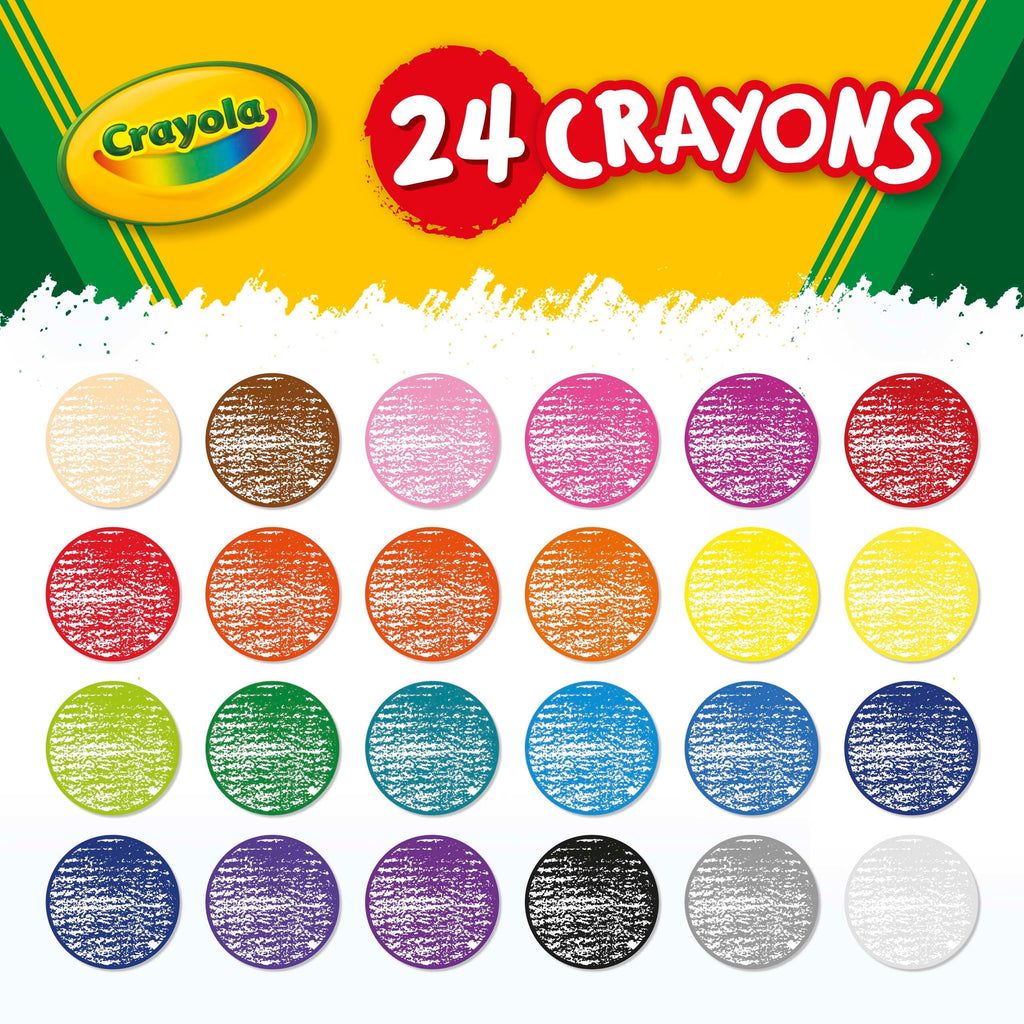 Crayola Crayons, 24 Count, Back to School Supplies, Classroom Must Haves for Teachers, Classic Colors, Gifts, 3+