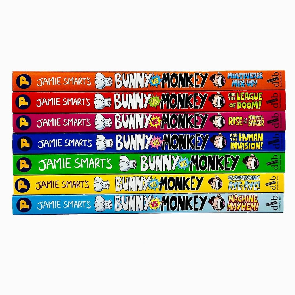 Bunny vs Monkey Series By Jamie Smart 7 Books Collection Set - Ages 7-9 - Paperback