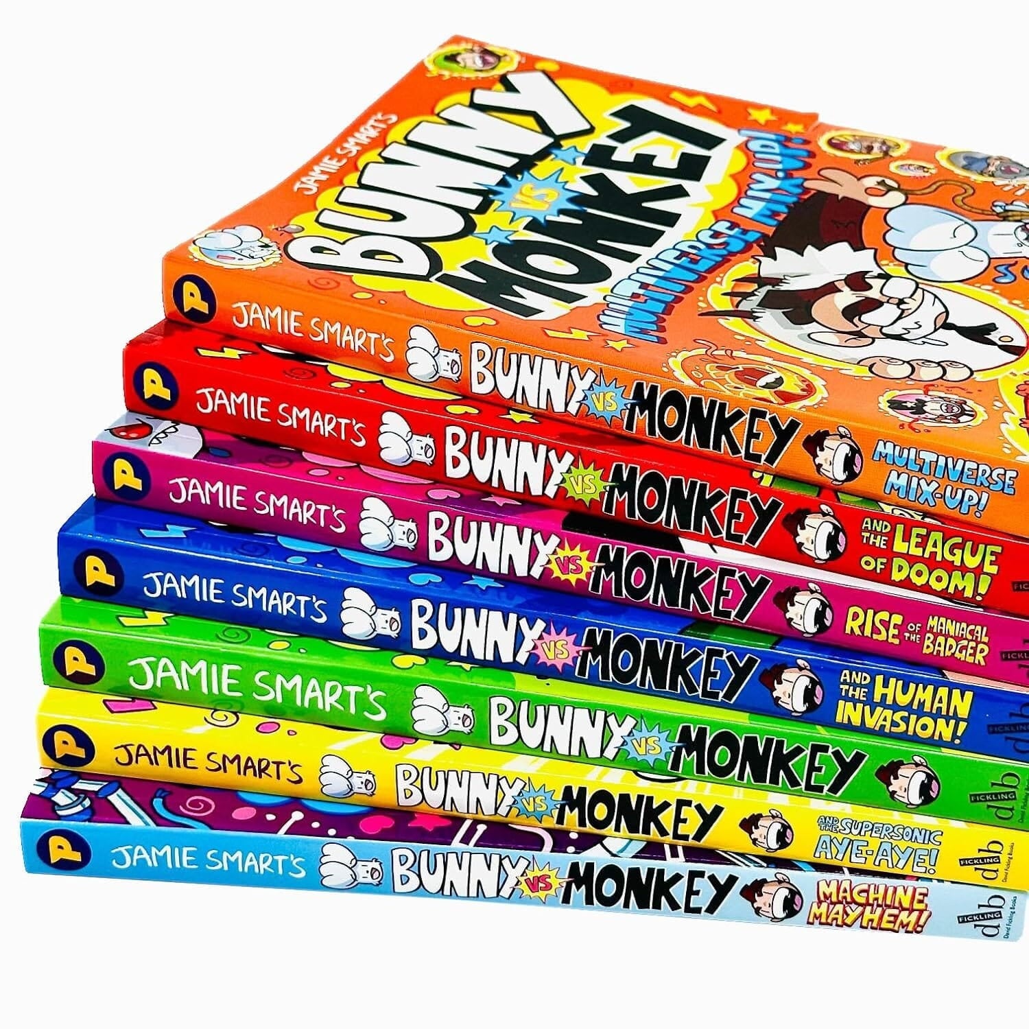 Bunny vs Monkey Series By Jamie Smart 7 Books Collection Set - Ages 7-9 - Paperback