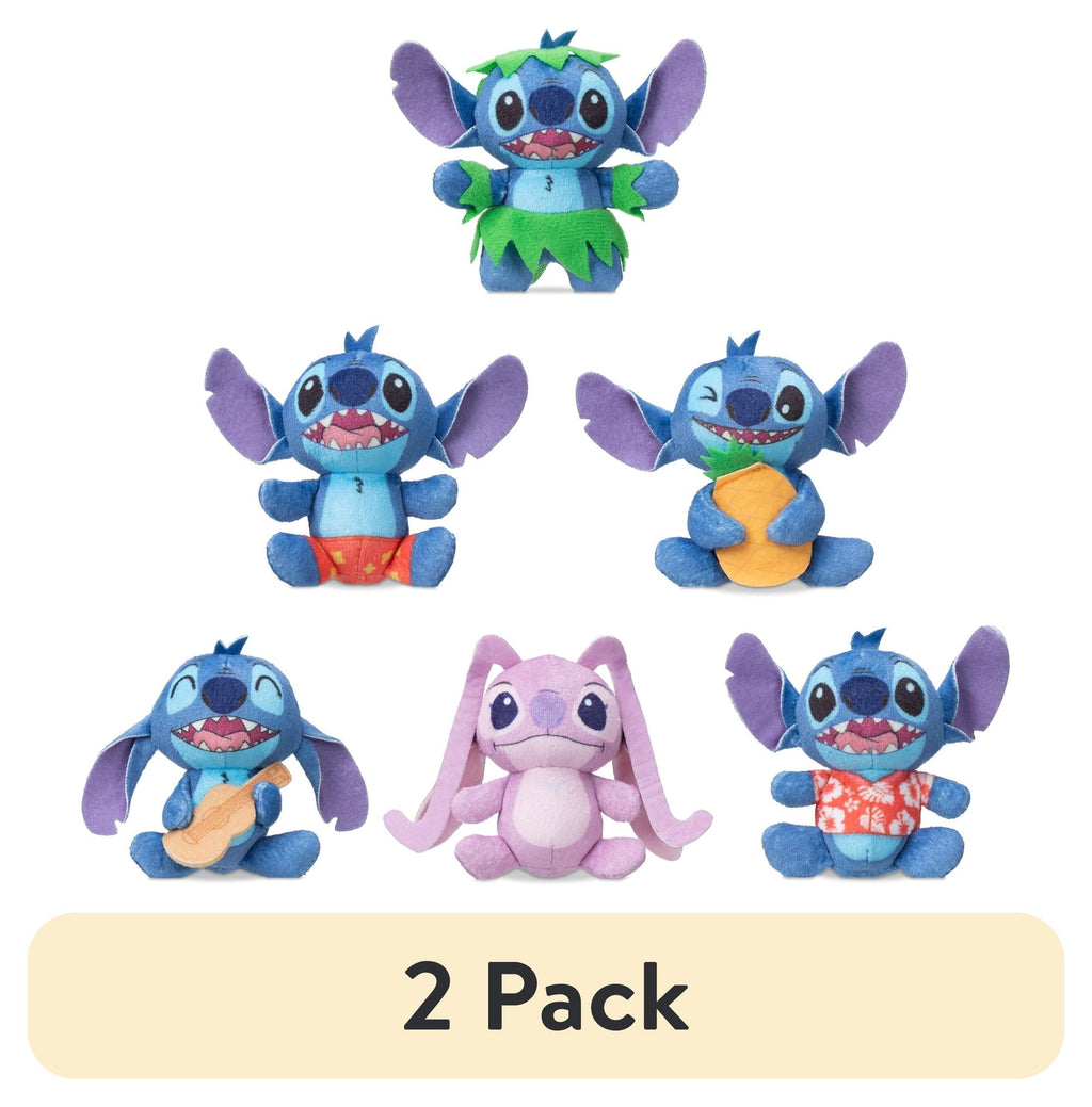 (2 pack) Micro Teenies Disney Stitch Plush Toys Assortment, Great for Ages 3 and up, Styles May Vary, 1 Piece