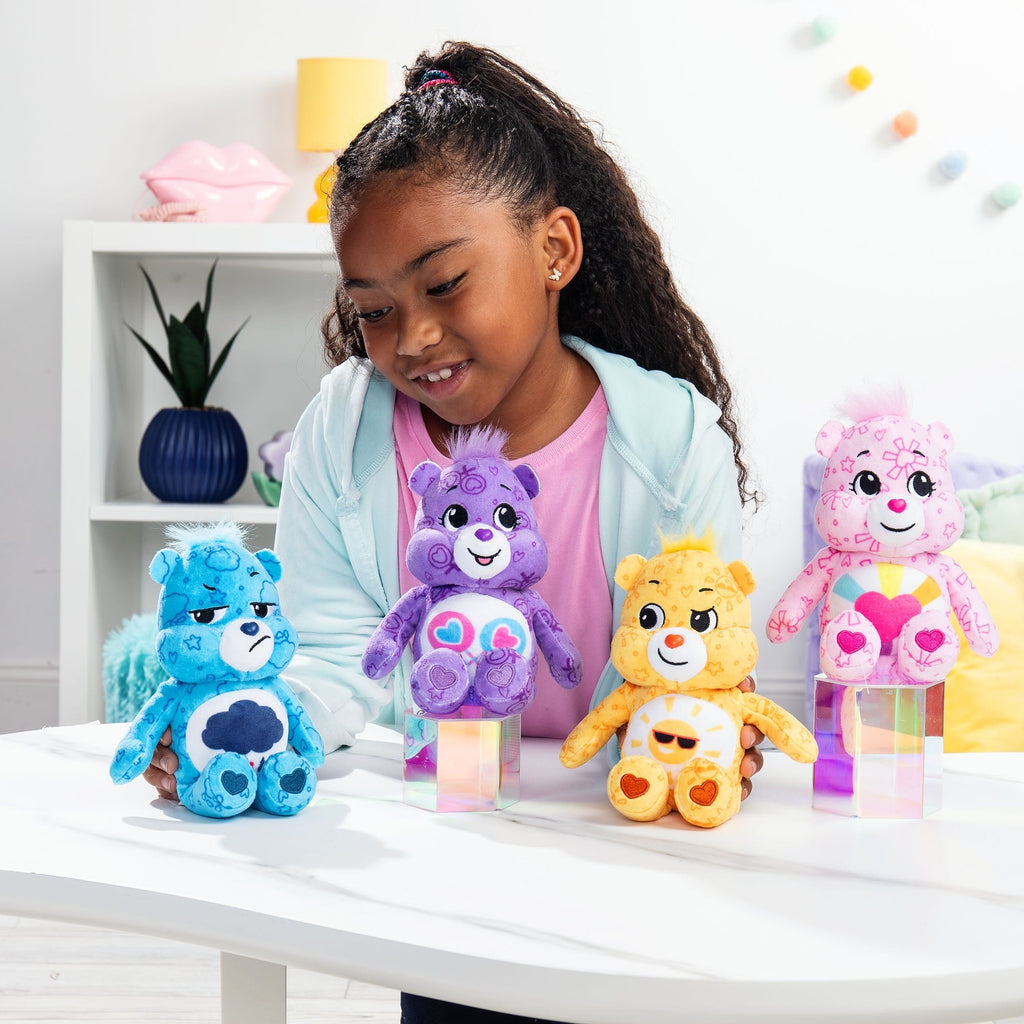 Care Bears 8 Inch Plush 4-Pack Treasure Box Wave 2 - Soft Huggable Material! For Kids 4 Years and up.