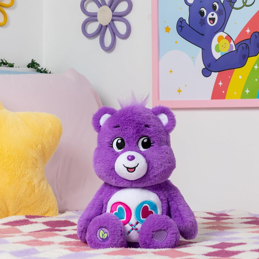 Care Bears 9" Cheer Bear Plushie - Medium Size - Pink Plushie for Ages 4+ – Perfect Stuffed Animal Holiday, Birthday Gift, Super Soft and Cuddly – Good For Girls and Boys, Employees, Collectors
