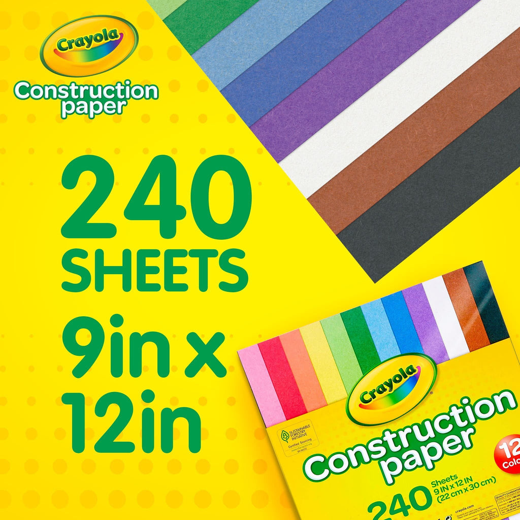 Crayola Construction Paper, 9in x 12in