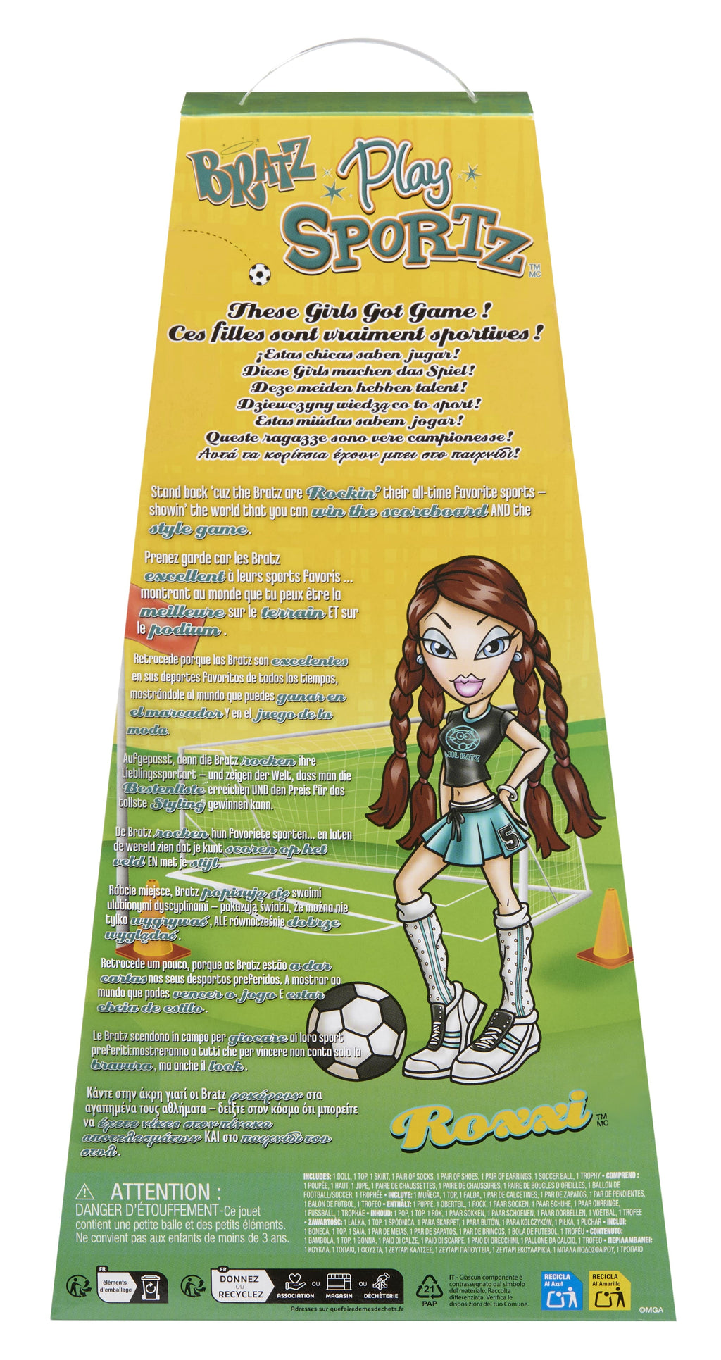 Bratz Play Sportz Roxxi (Soccer) Fashion Doll With Accessories