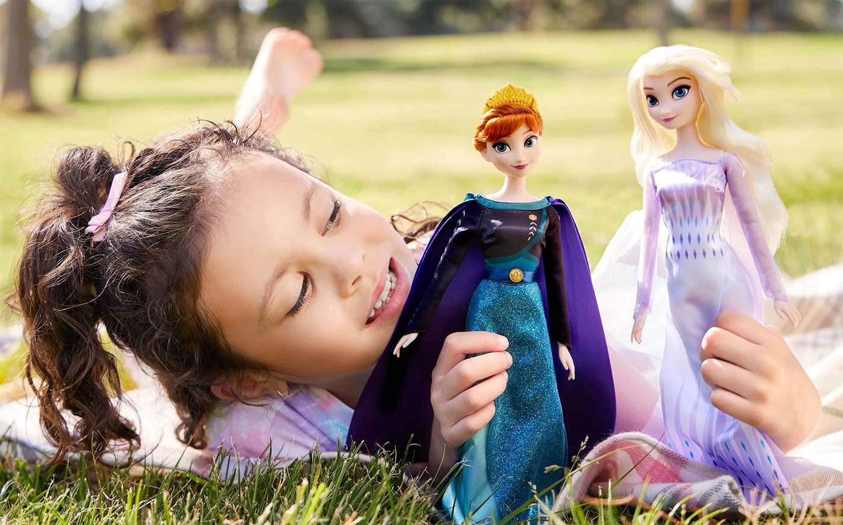 Disney Classic Doll Anna 11.5'' H with Glittering Costume and Accessories