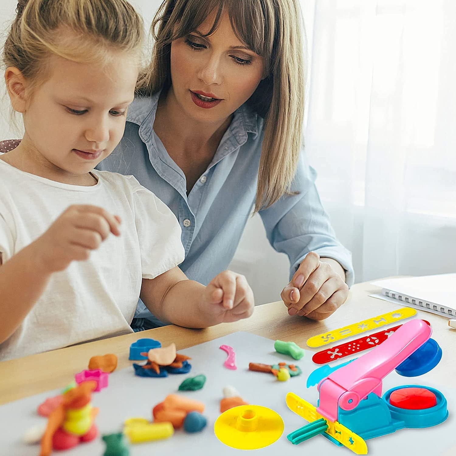 22 Pcs Play Dough Tools Kit, Playdough Pack Sets for Kids Ages 3-4, Birthday Party Favors, Toys for Girls 3 4 5 6 Years