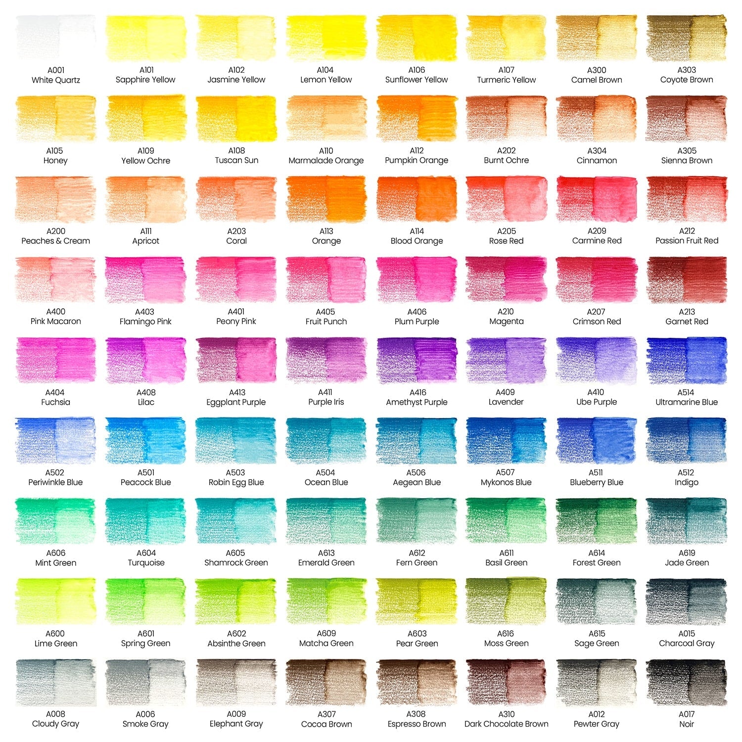 Arteza Professional Watercolor Pencils, Assorted Colors, Coloring Set for Adult Artists, Non-Toxic - 72 Pack