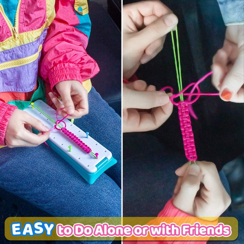 CandWuom Friendship Bracelets Making Kit for Girls, DIY Craft Kit Toys for Girls 8-12 Years Old Kids Favored Birthday School Gifts