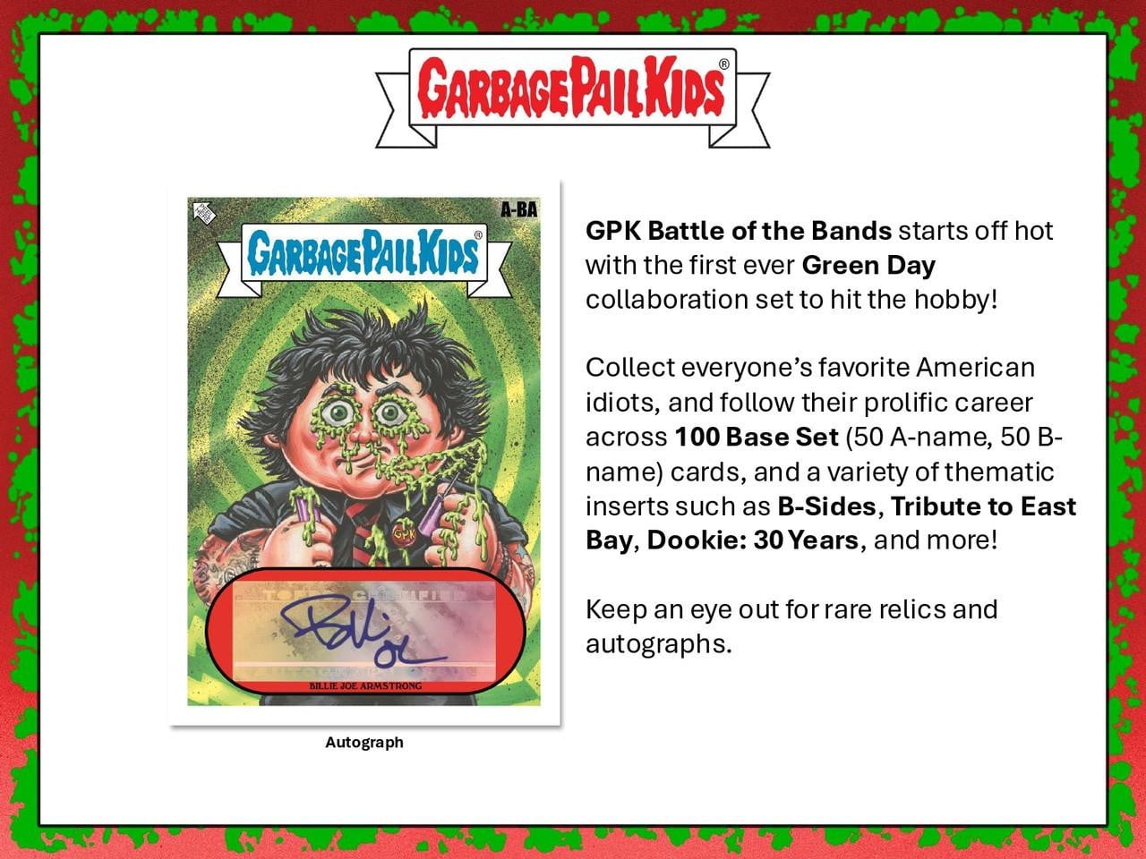 2024 Topps Garbage Pail Kids Battle Of The Bands: Green Day Hobby Box - ( Trading Cards)