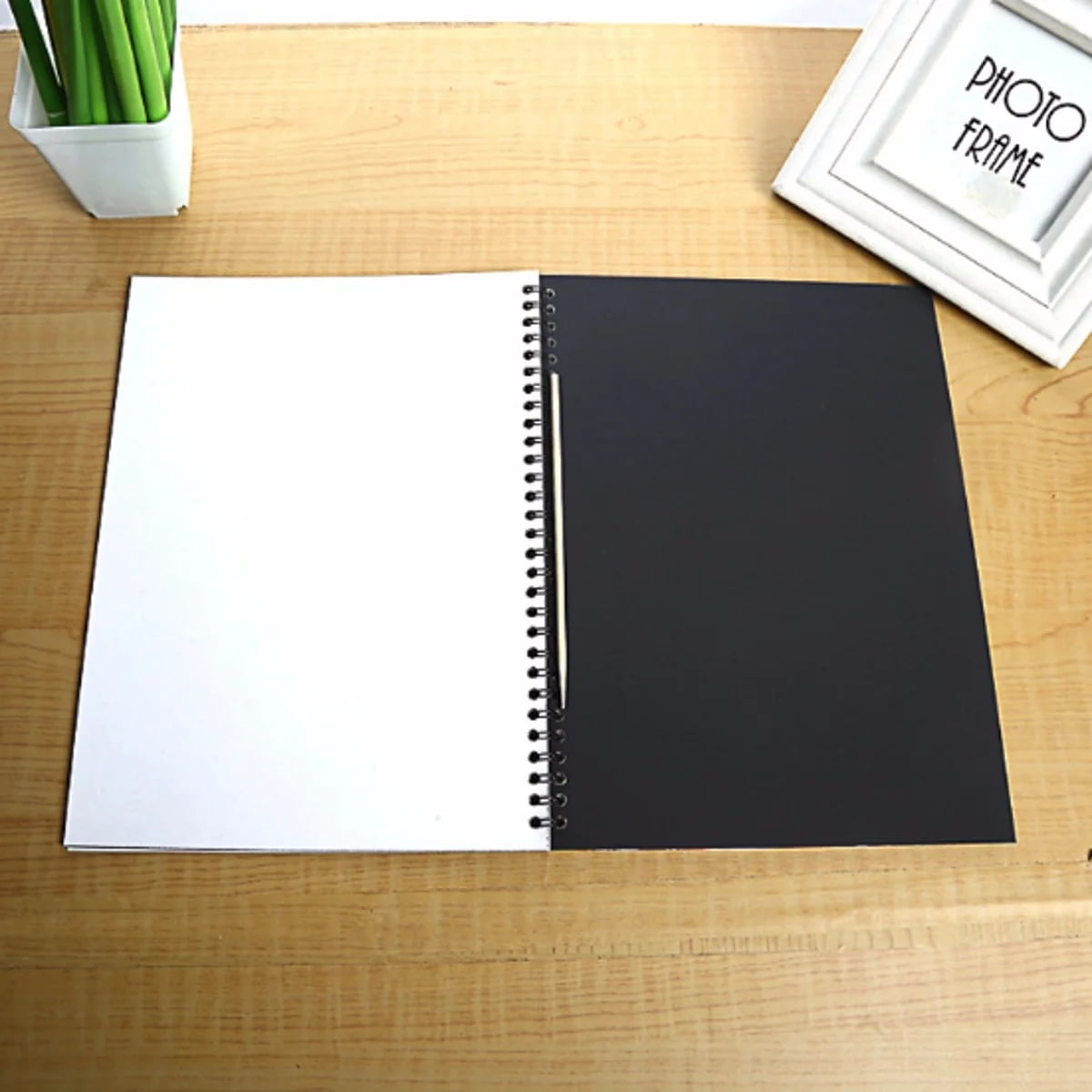 BSHAPPLUS® 4 Pack Rainbow Scratch Art Notebooks,Magic Scratch off Paper Notebook Set for Kids Art and Craft Activity Book Black Sketch Doodle Pads with Drawing Stick for Party Favor Game Gift