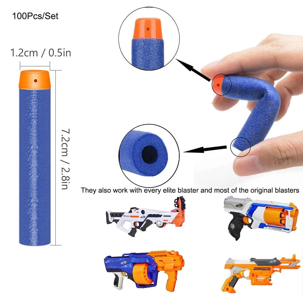 56 Store Darts 100PCS Refill Pack for Nerf N-Strike Elite Blasters