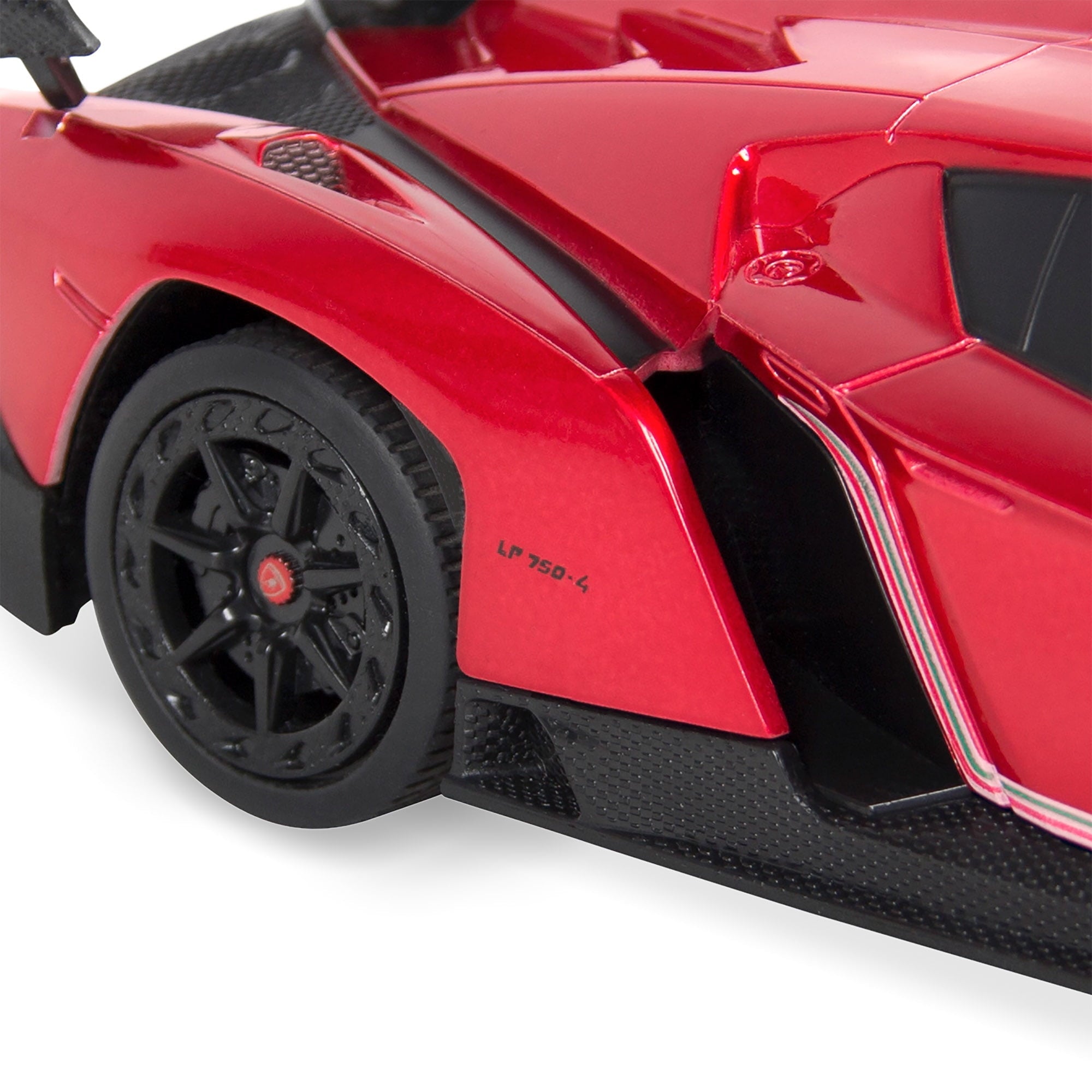Best Choice Products 1/24 Officially Licensed RC Lamborghini Veneno Sport Racing Car w/ 2.4GHz Remote Control - Red