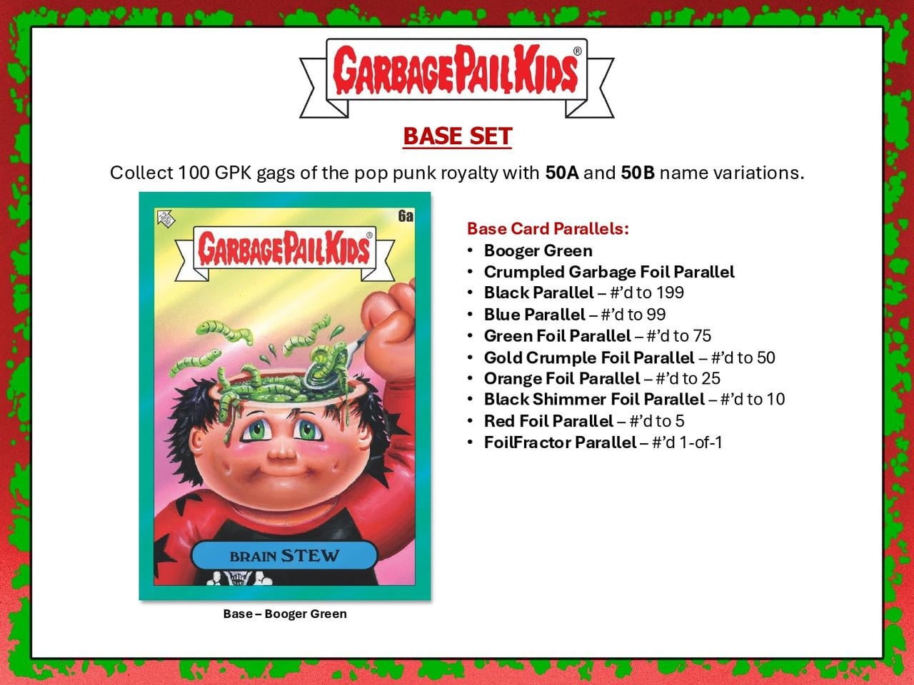 2024 Topps Garbage Pail Kids Battle Of The Bands: Green Day Hobby Box - ( Trading Cards)