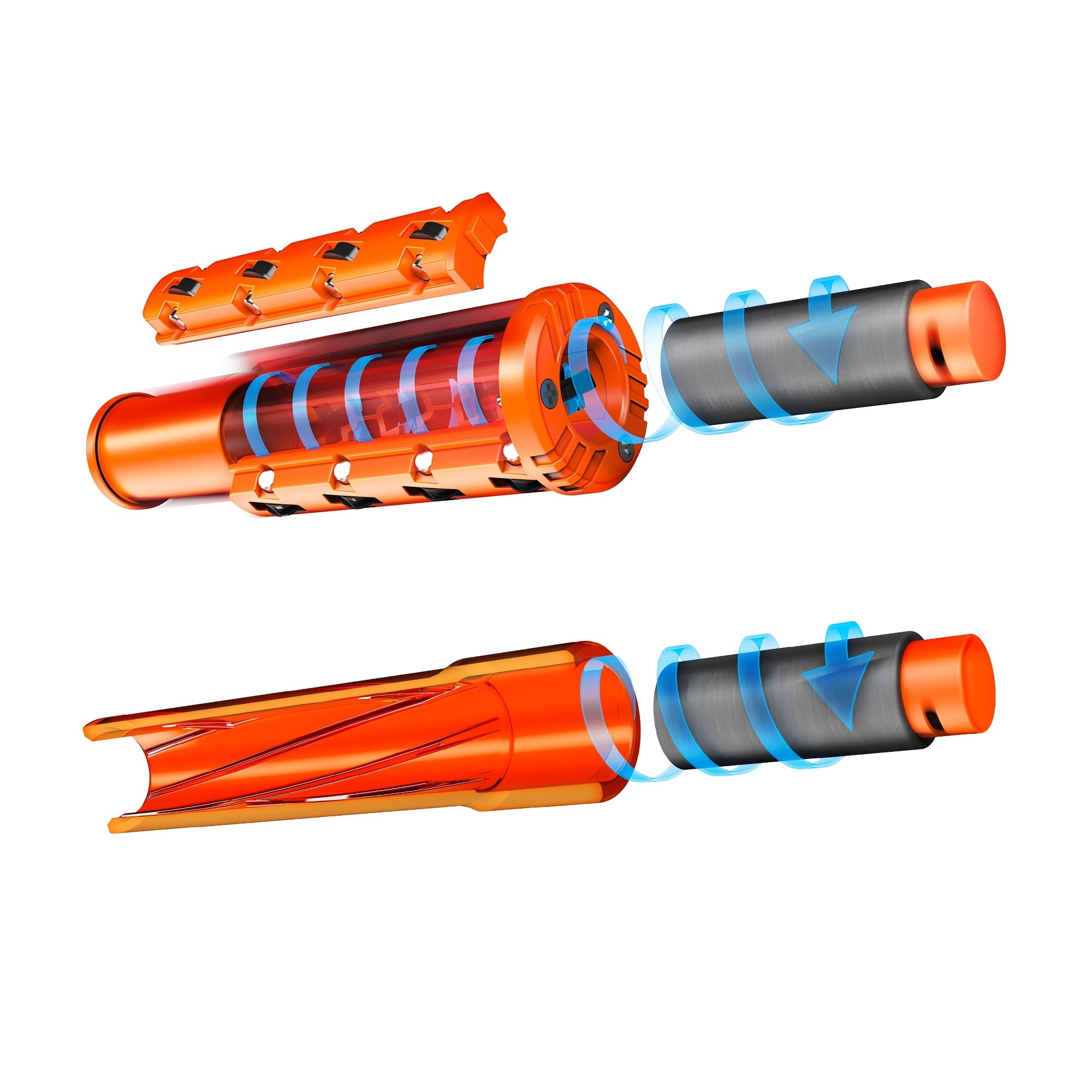 Adventure Force Tactical Strike Nexus Pro X Ultimate Half-Length Pro Foam Dart Blaster, up to 200 ft with Accuracy Booster and Protective Eyewear, 14+