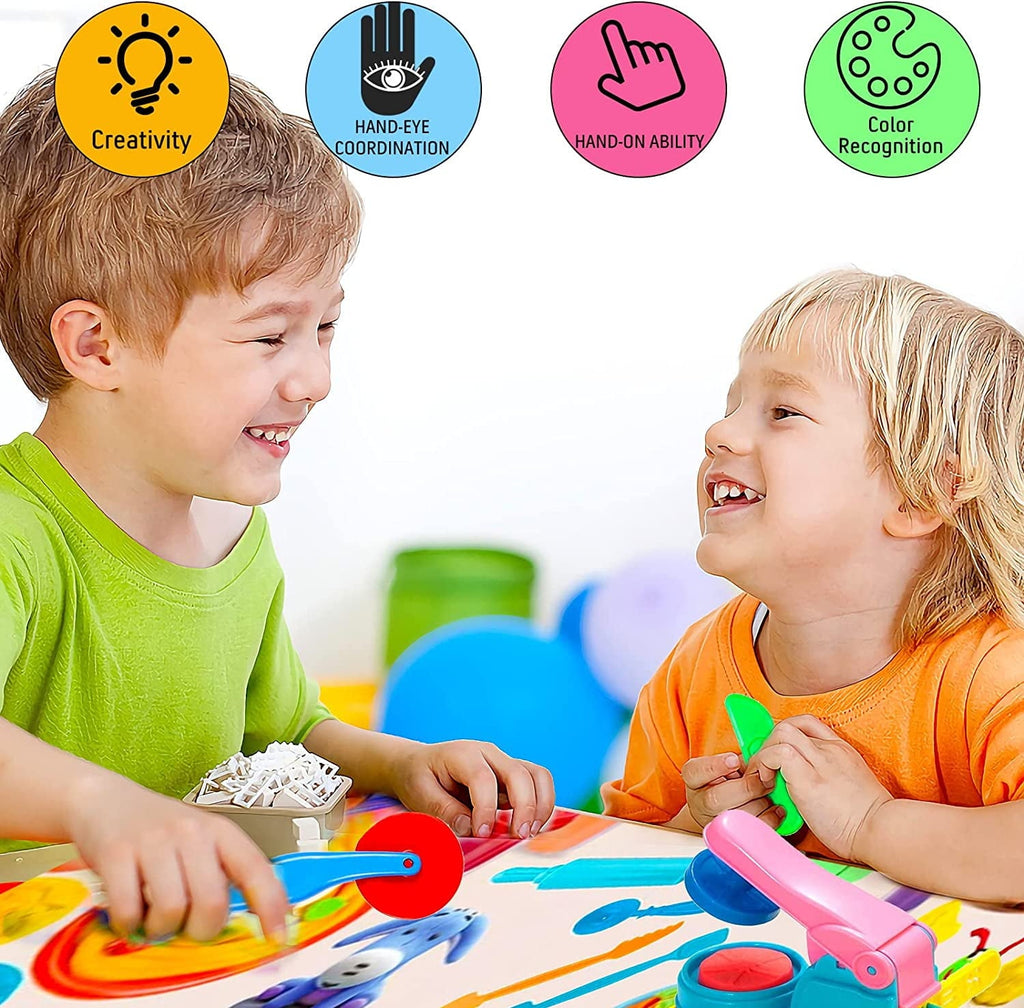 22 Pcs Play Dough Tools Kit, Playdough Pack Sets for Kids Ages 3-4, Birthday Party Favors, Toys for Girls 3 4 5 6 Years