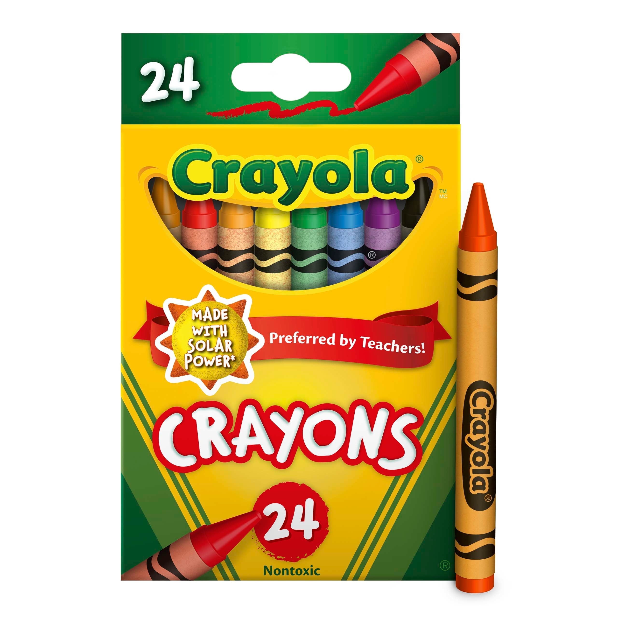 Crayola Crayons, 24 Count, Back to School Supplies, Classroom Must Haves for Teachers, Classic Colors, Gifts, 3+