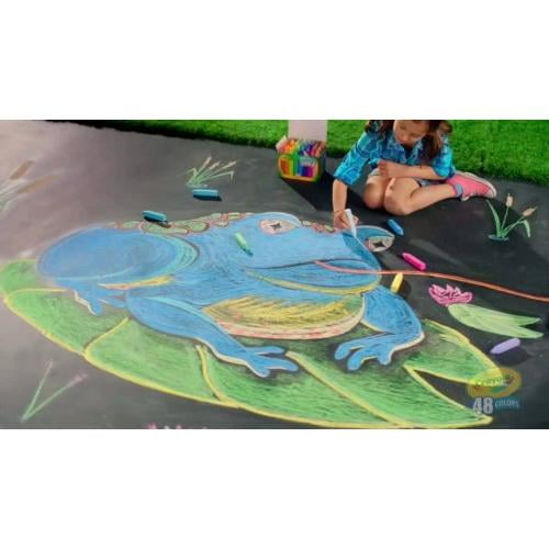 Crayola Washable Sidewalk Chalk, 24 Ct, Outdoor Toys, Summer Activities for Kids, Arts and Crafts, Gifts for Kids, Ages 4, 5, 6, 7