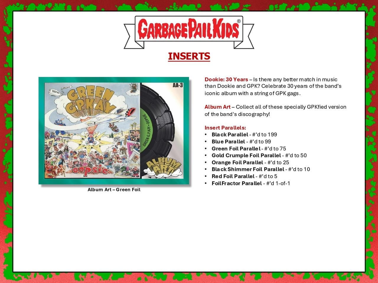 2024 Topps Garbage Pail Kids Battle Of The Bands: Green Day Hobby Box - ( Trading Cards)