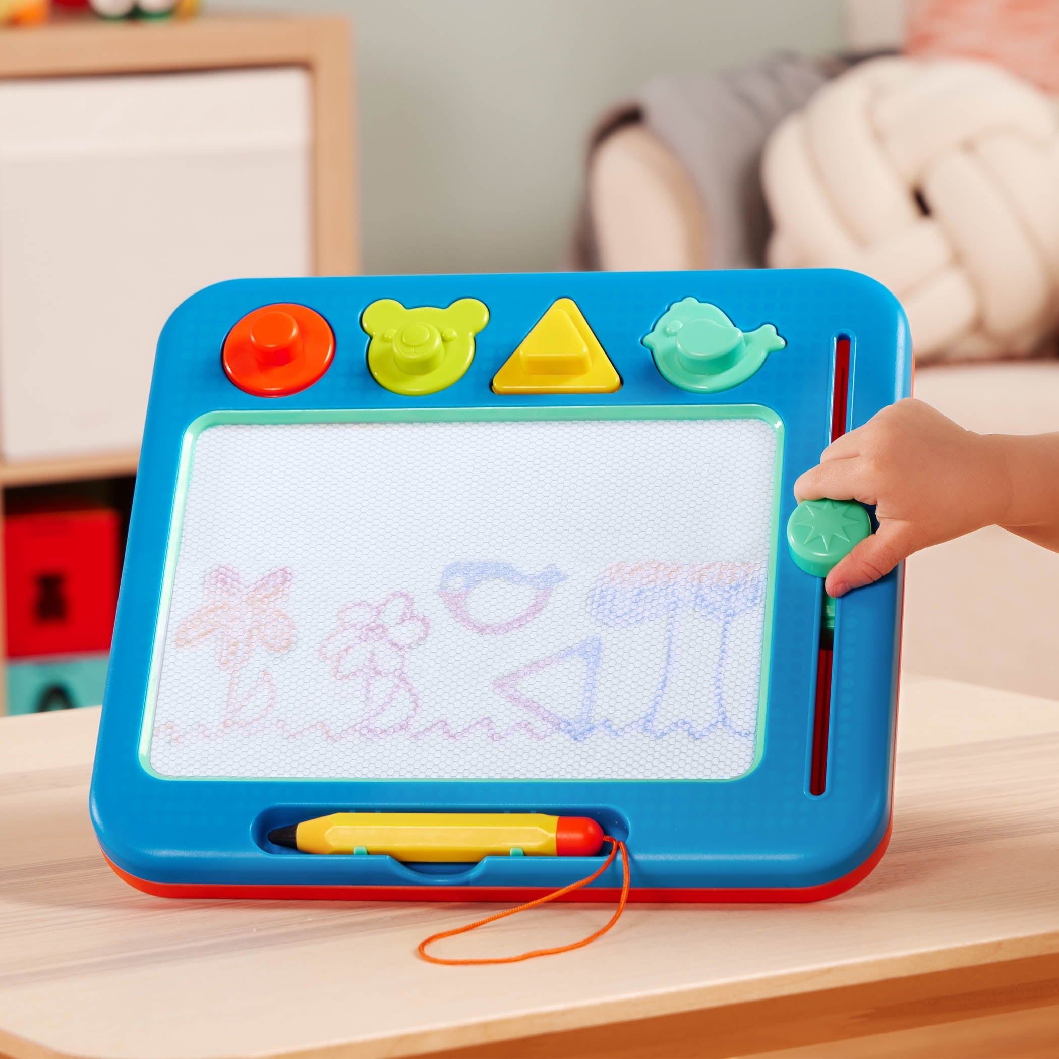 Battat Easy-Doodle Magnetic Drawing Plastic Board with Color Reveal, Toddler and Preschool Toys