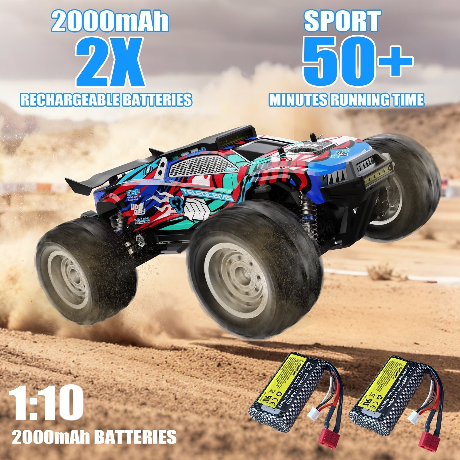 AUOSHI 2025 Fastest Brushless RC Cars Adults ESP 100 KM/H 60MPH Top Speed 4X4 Hobby Off-Road 1:12 RC Truck Oil Filled Shocks Remote Control Truck Boy