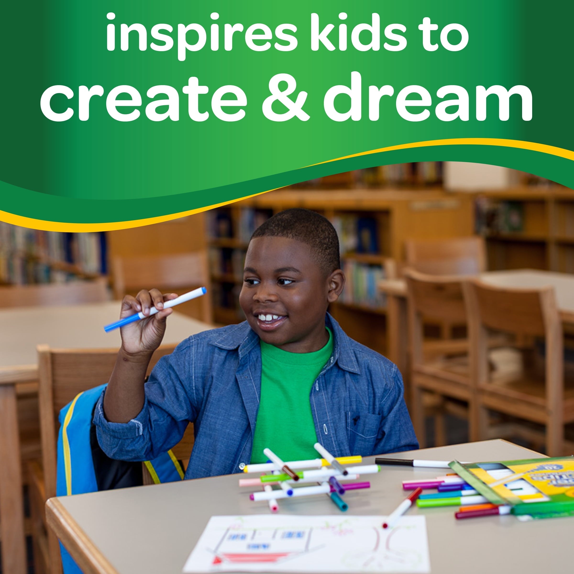 Crayola Super Tips Washable Markers for Kids, 50 Ct, Classroom Must Haves, Back to School Supplies, 3+