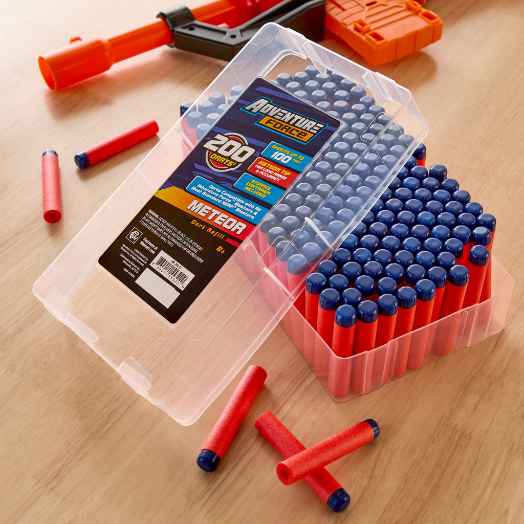 AF Meteor Darts Refill, 200 pack, Indoor/Outdoor, Compatible with All AF and Most Nerf Blasters