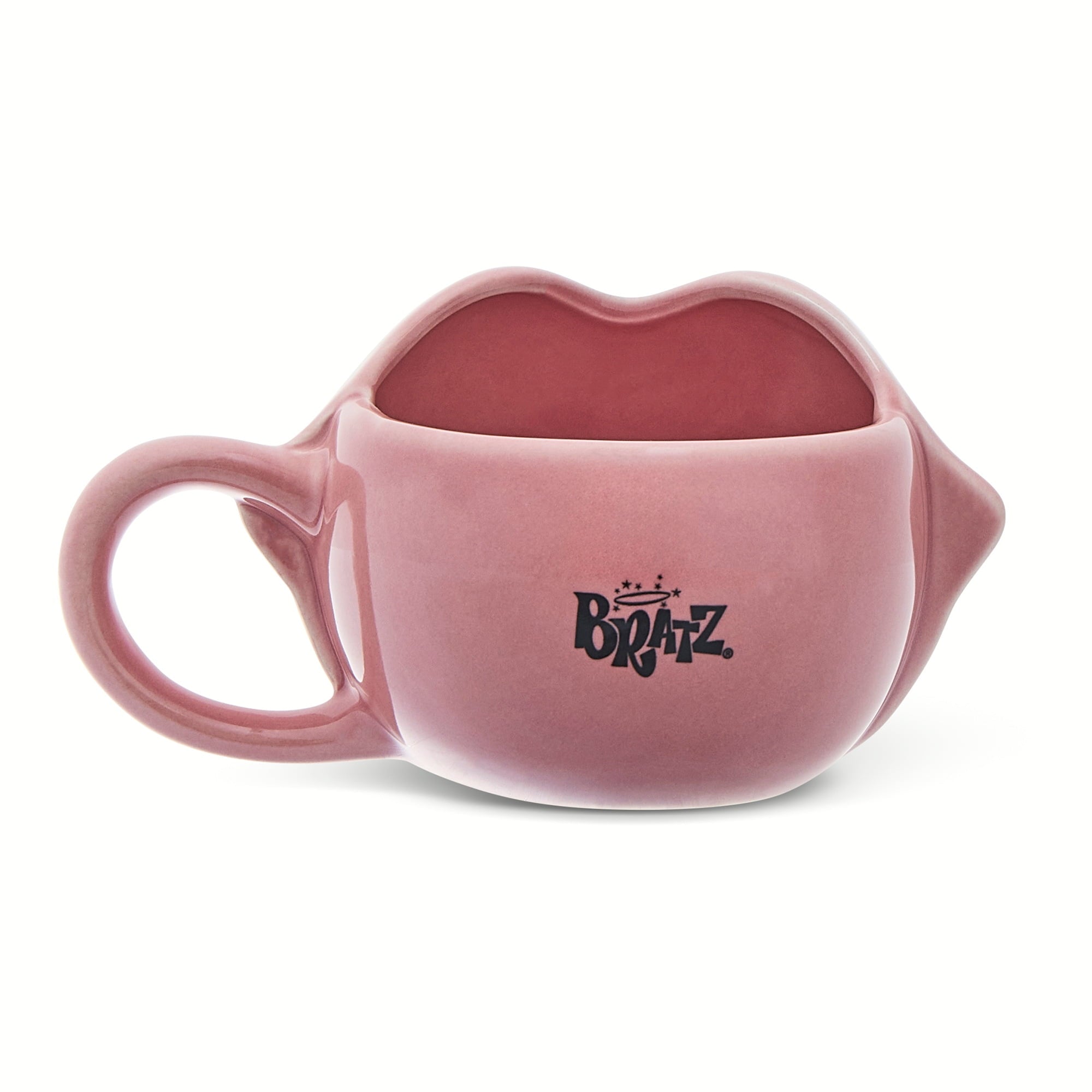 Bratz Lips 11.8 fl oz Pink Pearlized Ceramic Sculpted Mug