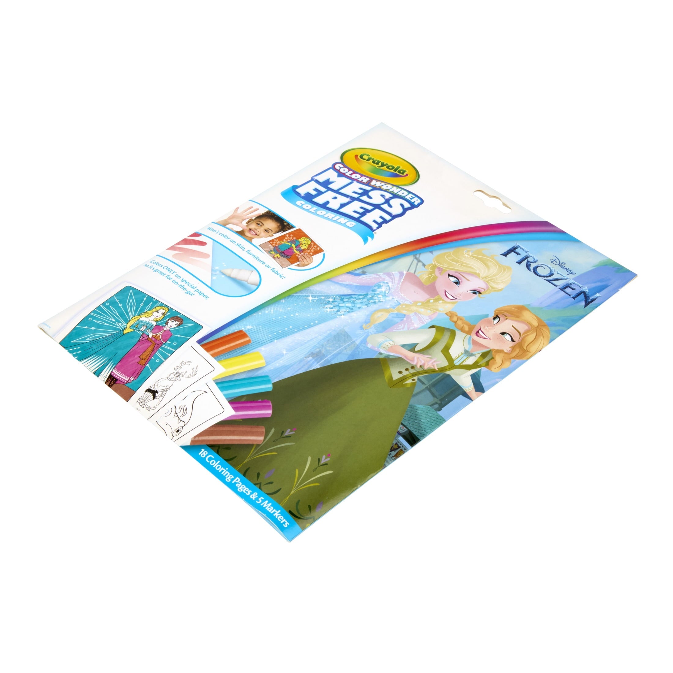 Crayola Color Wonder Mess Free Frozen 2 Coloring Set, 18 Pgs, Stocking Stuffers for Toddlers, Frozen Holiday Gift, Ages 3+