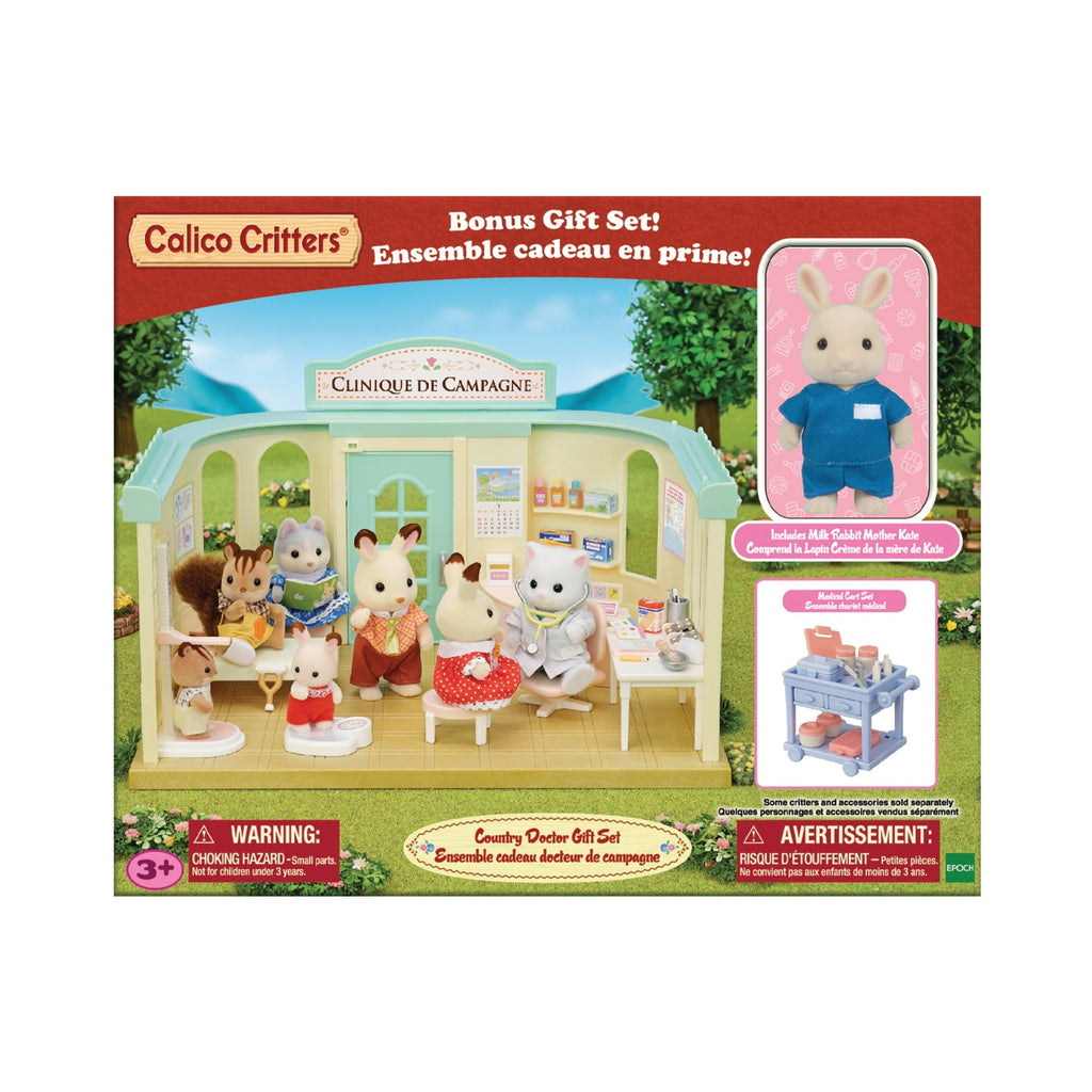 Calico Critters Country Doctor Gift Set, Dollhouse Playset with Figure and Accessories