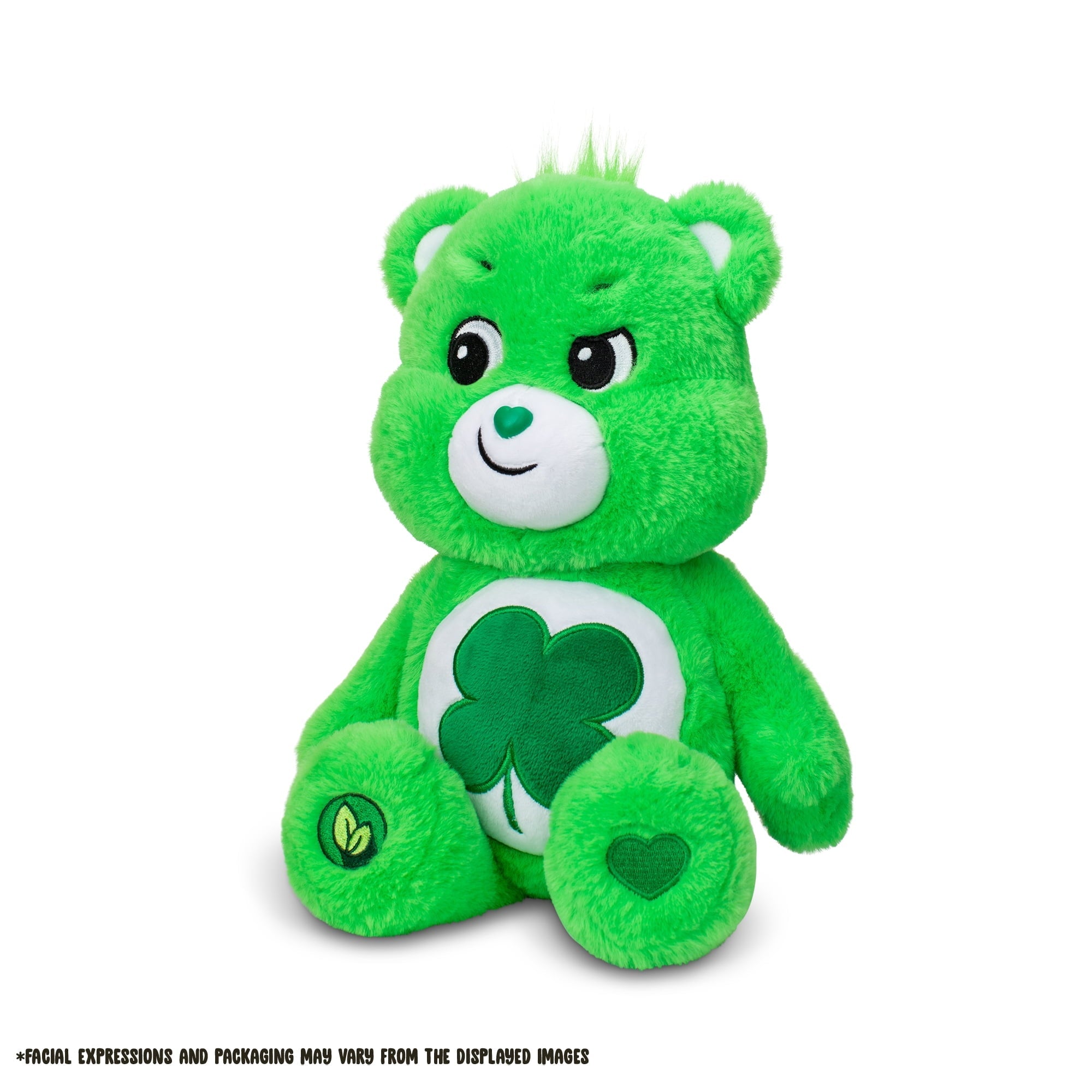 Care Bears 14" Good Luck Bear Plushie - Medium Size - Soft and Huggable Stuffed Animal, Ages 4 Years and up