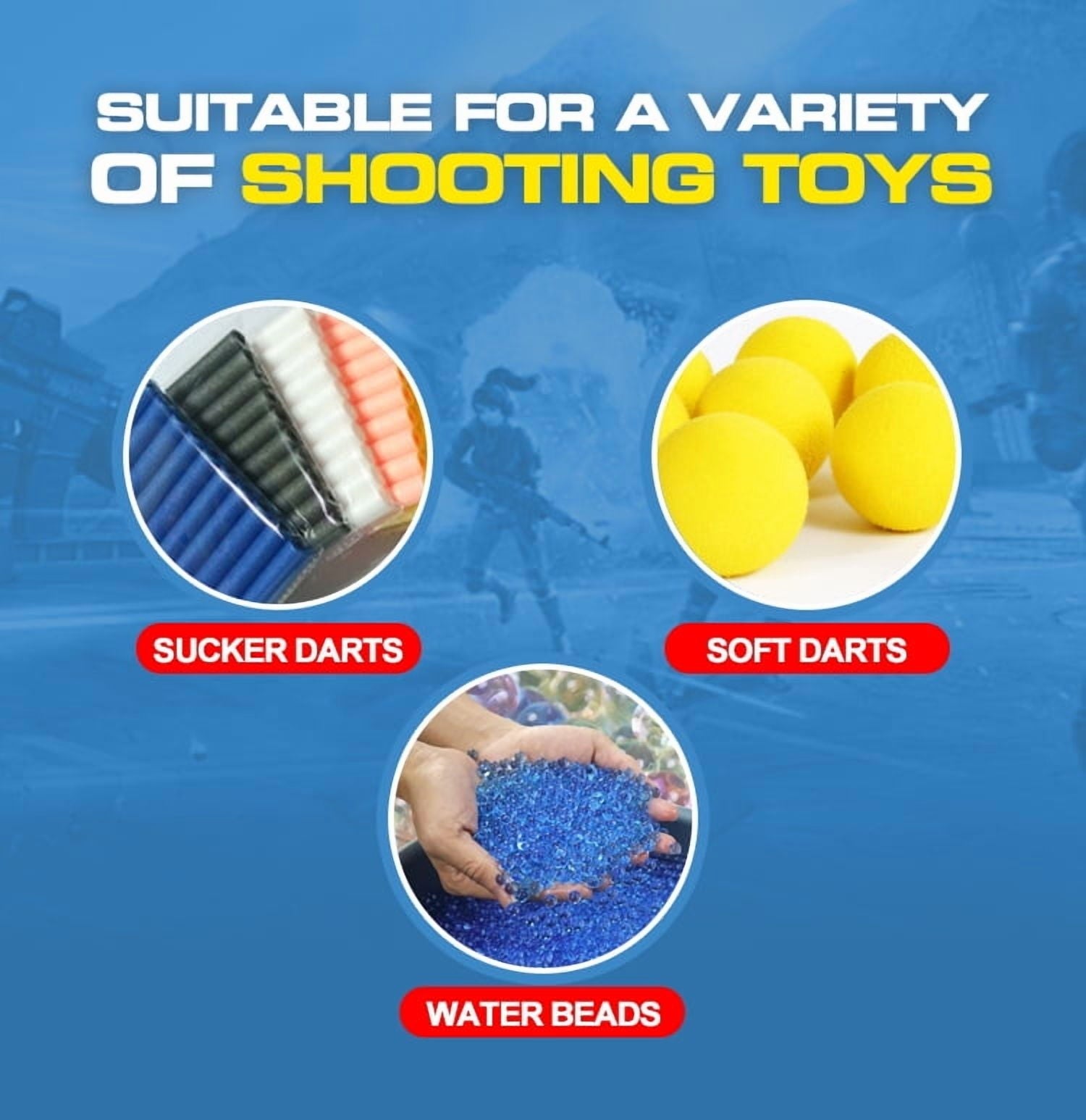 Auto Reset Electronic Scoring Target – with Sound & Light Effects for Gel Blaster and Nerf Shooting Practice for 14+ Years Old