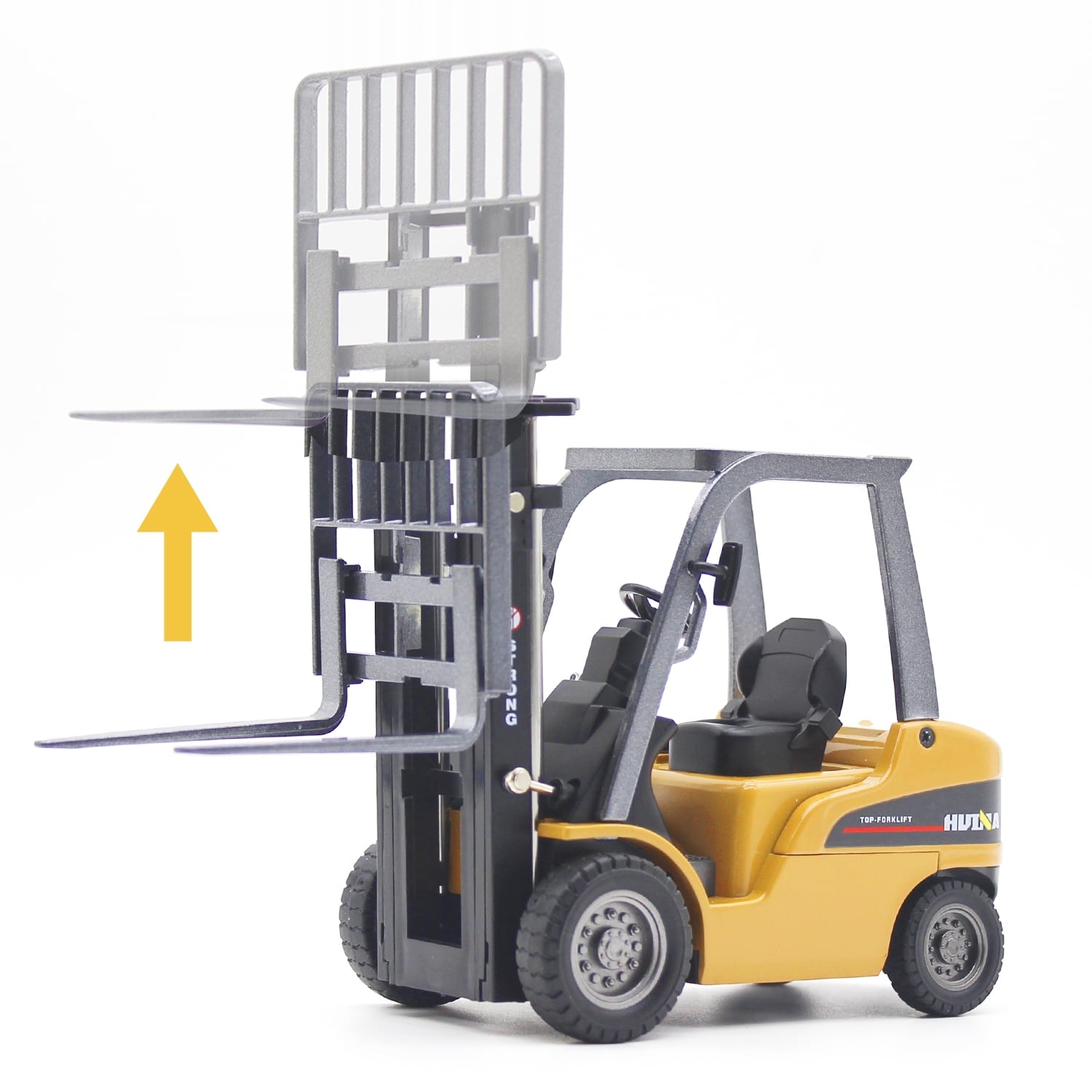 Die-cast Forklift Truck Toys, 1/50 Scale Metal Engineering Vehicle Fork Truck, High Detail Construction Vehicles Model Forklift Decoration Toy Gift for Kids