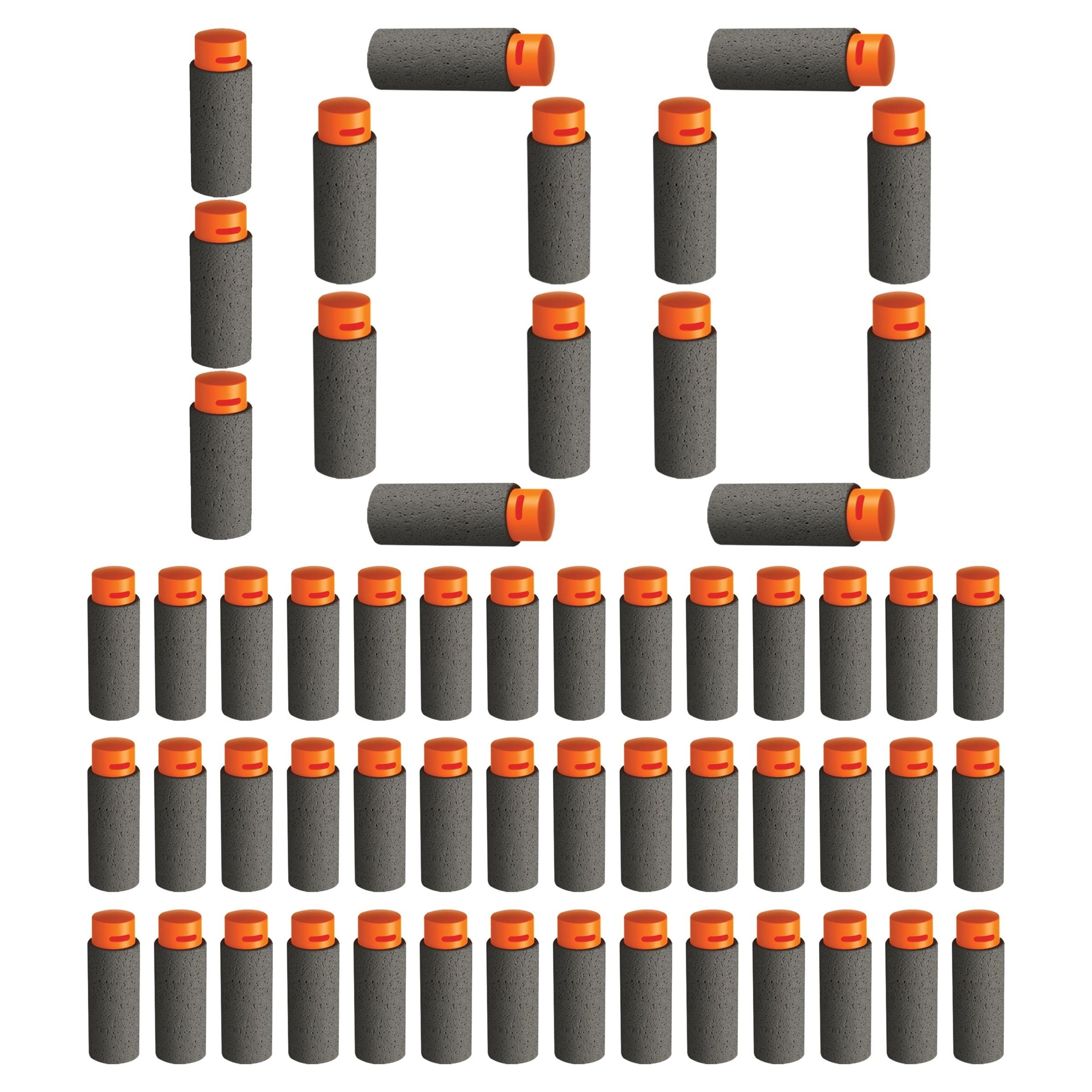 Adventure Force Tactical Strike 100 Half-Length Pro Foam Dart Blaster Refill, Shoots over 125 ft, Compatible with Most Pro Blasters, 14+