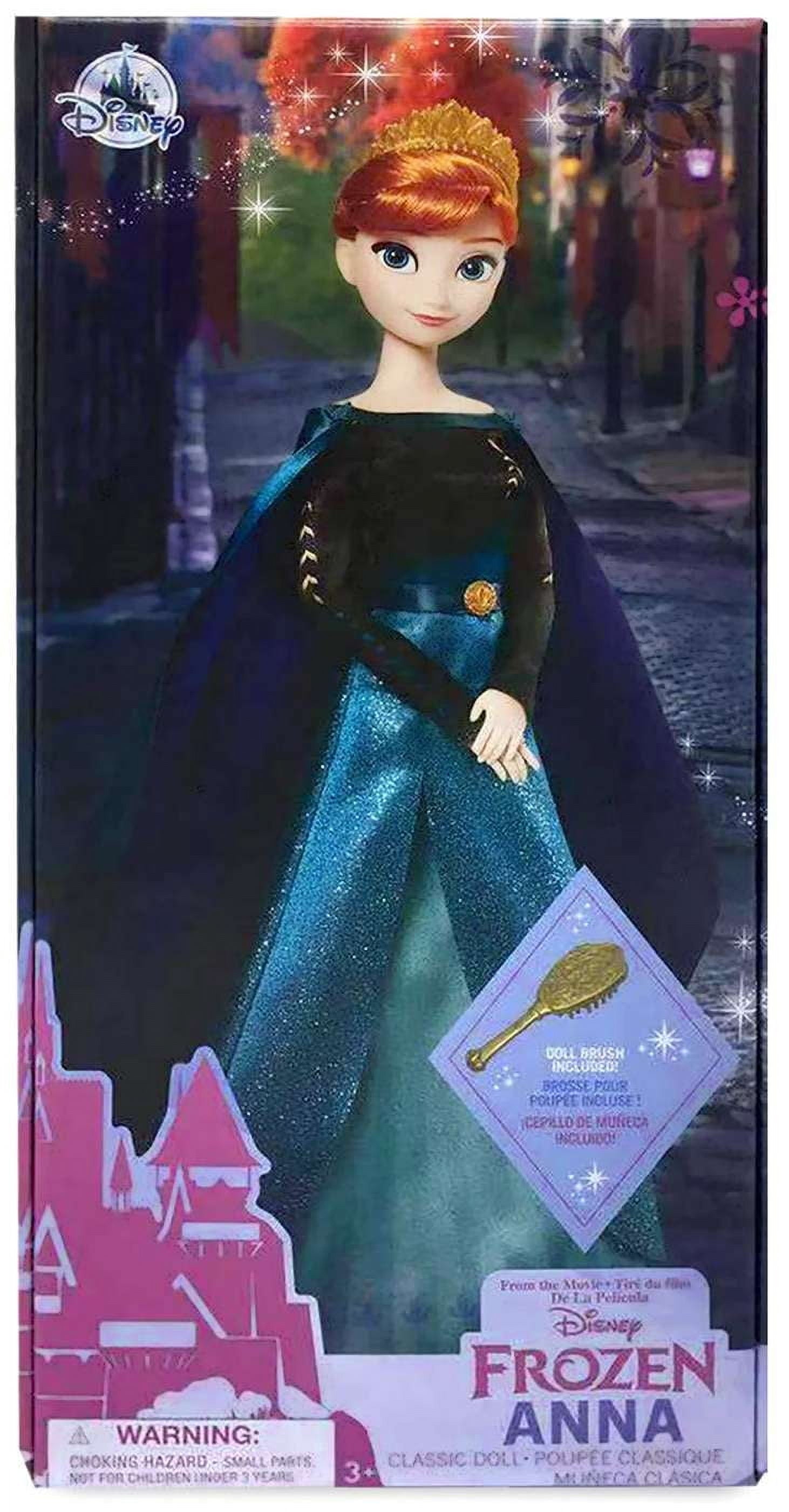 Disney Classic Doll Anna 11.5'' H with Glittering Costume and Accessories