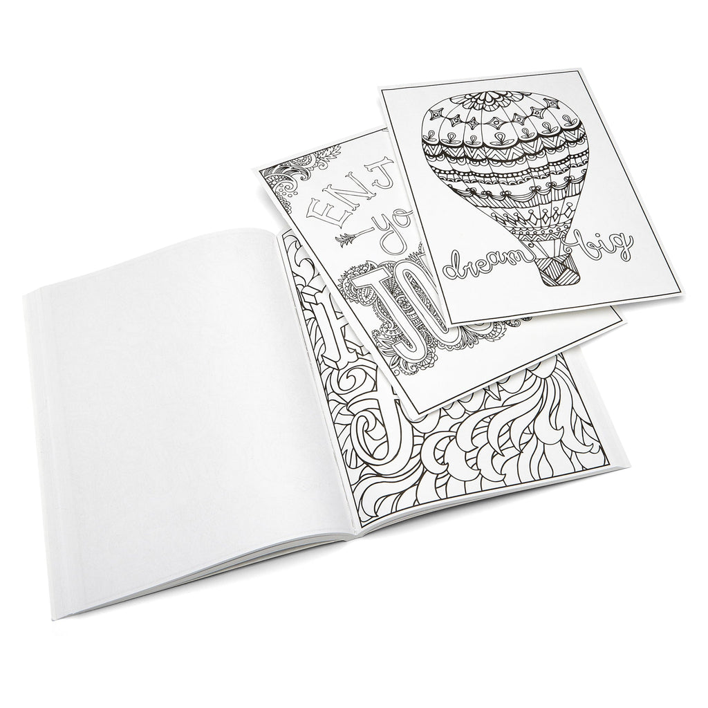 Cra-Z-Art: Timeless Creations, Words of Wonder New Adult Coloring Book, 64 Pages