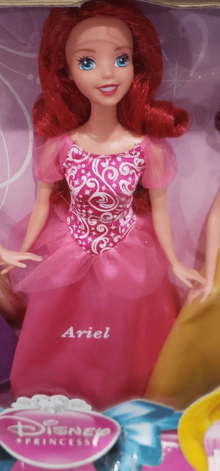 7 Princess Doll Collection Set, 11 Inches Each, Sparkling Outfits & Brushable Hair, Toddler Toys 3+, Gift-Ready with Handle