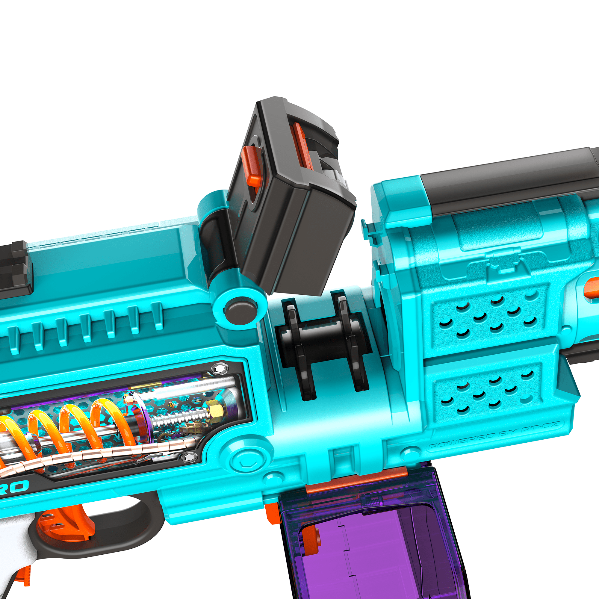 Adventure Force Tactical Strike Boxer Pro Ultimate Pro Flywheel Full-Auto Motorized Belt Blaster, Shoots Up to 150 FT, 55-Piece Pro Blaster Set up to 6 Rounds per Second, 14+