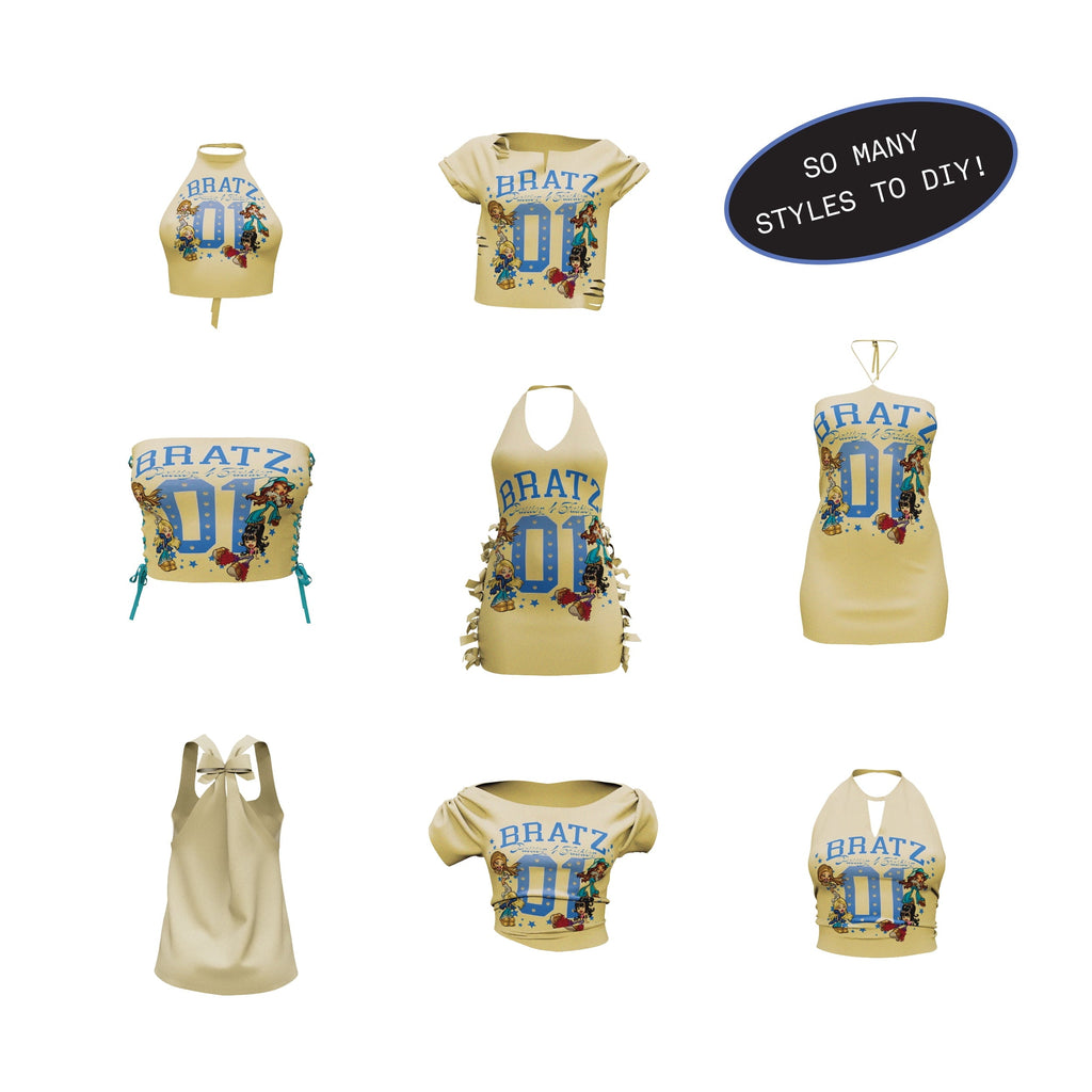 Bratz Stylin' Sasha Fashion Doll with Customizable T-Shirt for You and Accessories