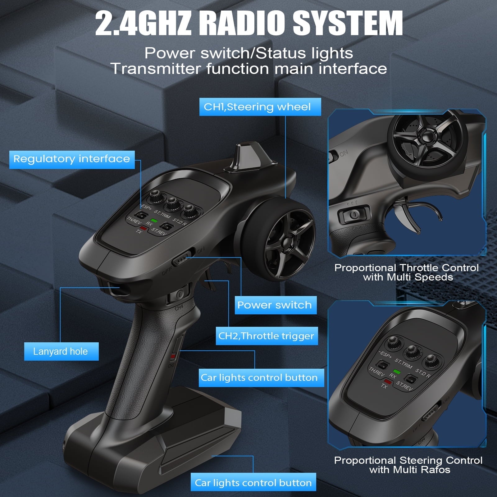 AUOSHI 2025 Fastest Brushless RC Cars Adults ESP 100 KM/H 60MPH Top Speed 4X4 Hobby Off-Road 1:12 RC Truck Oil Filled Shocks Remote Control Truck Boy