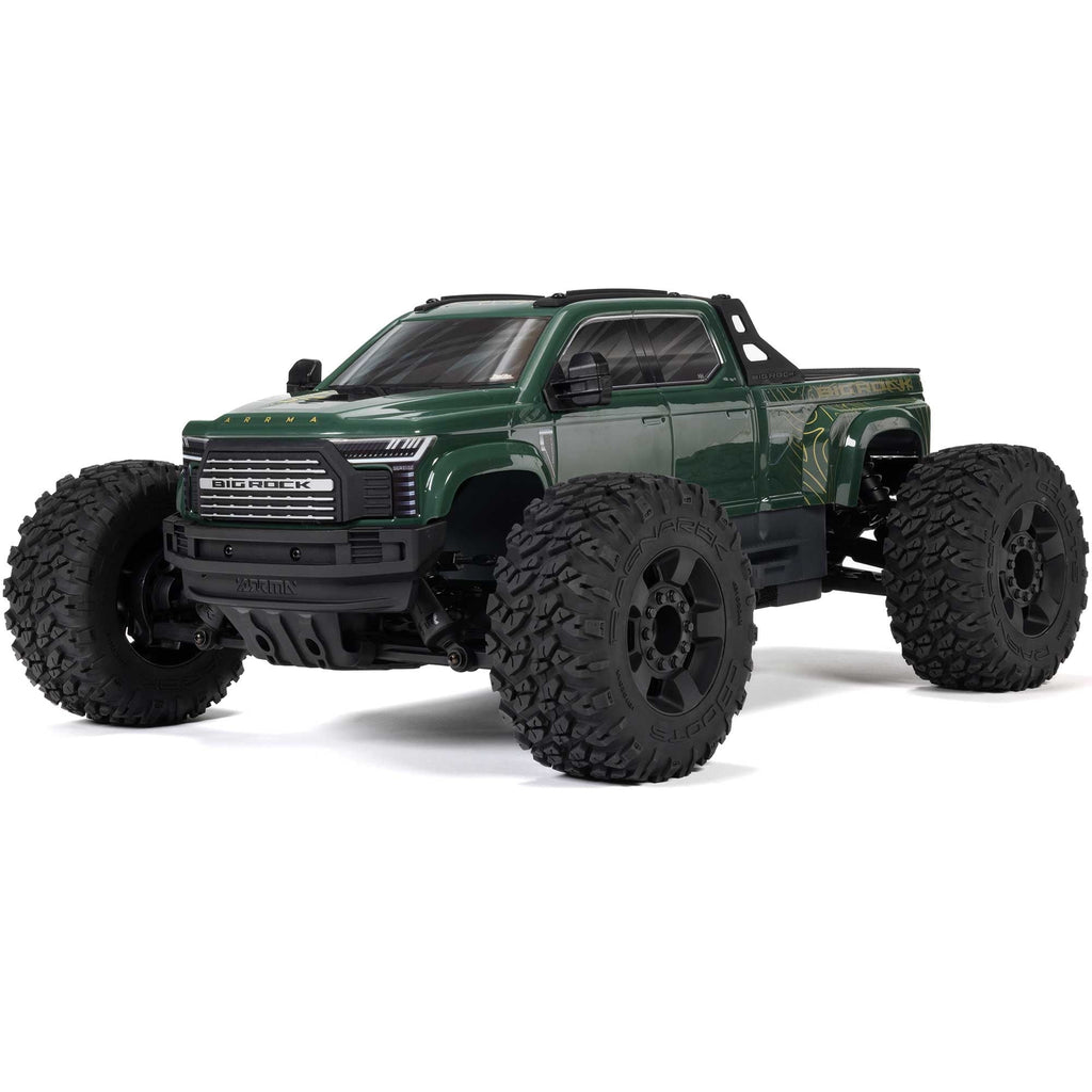 ARRMA 1/10 BIG ROCK 4X4 223S BLX BRUSHLESS STREET TRUCK RTR WITH DSC Green ARA4312V4T2
