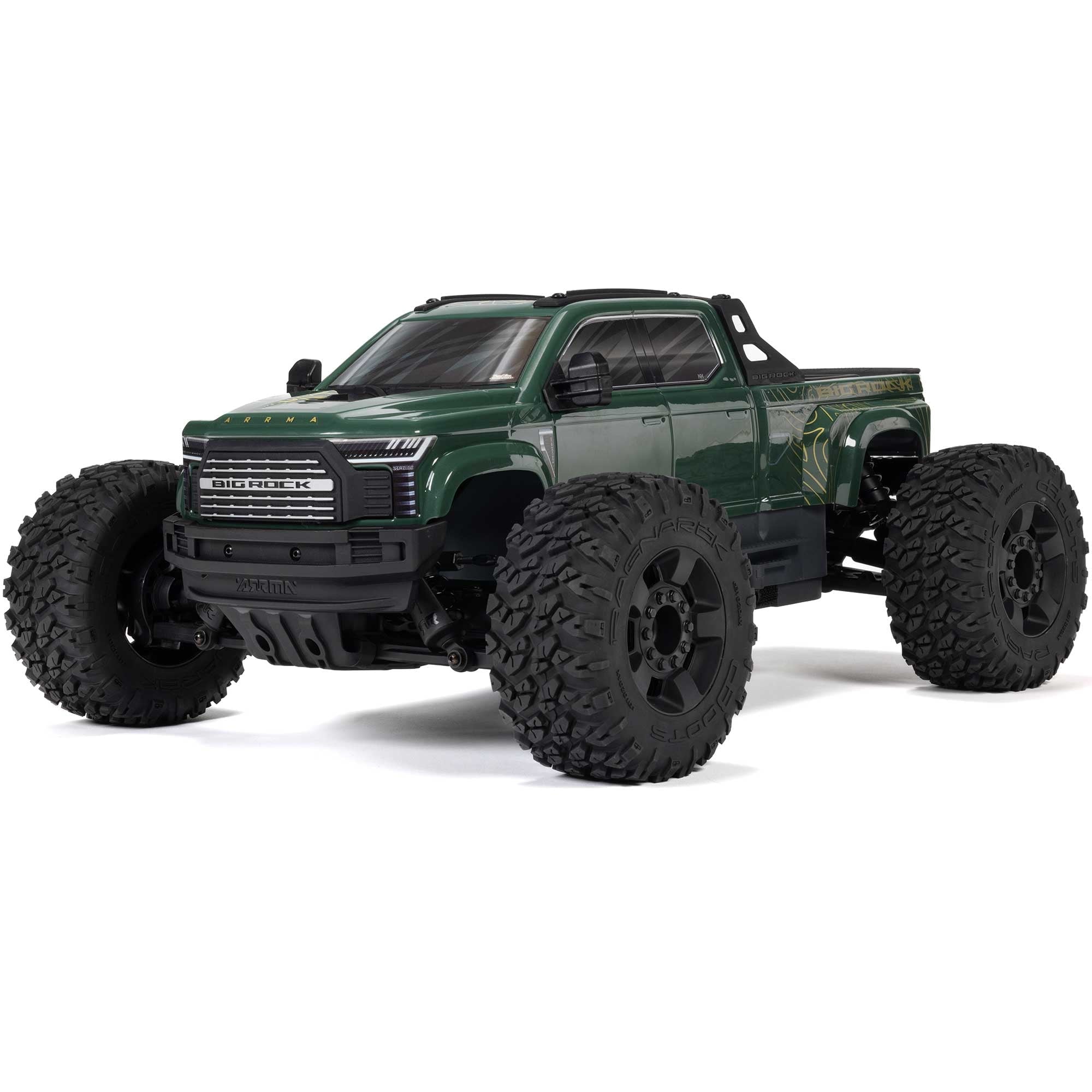ARRMA 1/10 BIG ROCK 4X4 223S BLX BRUSHLESS STREET TRUCK RTR WITH DSC Green ARA4312V4T2
