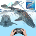 Adofi Remote Control Mosasaurus Dinosaur Toys for Kids, RC Boat Diving Dinosaurs Toys