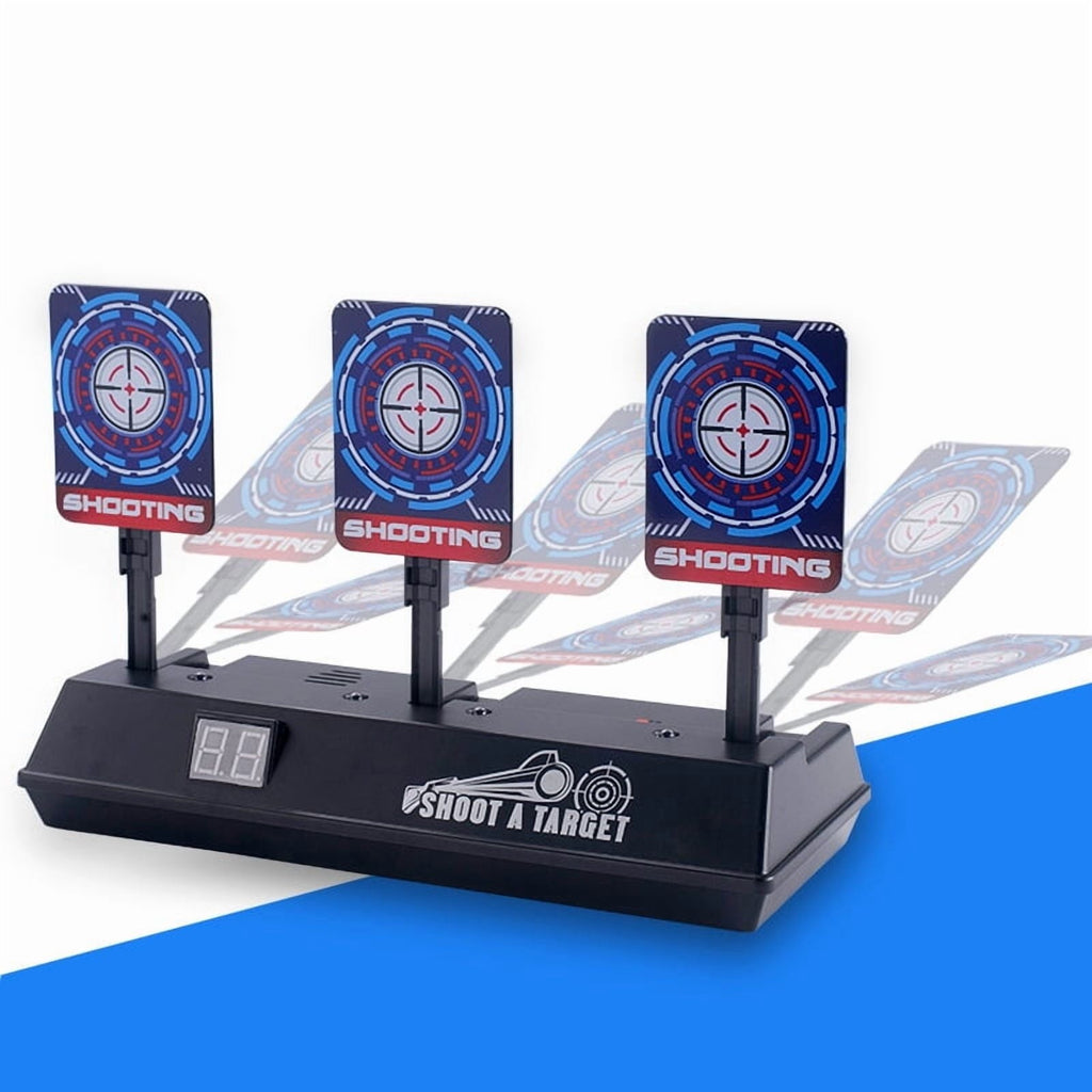 Auto Reset Electronic Scoring Target – with Sound & Light Effects for Gel Blaster and Nerf Shooting Practice for 14+ Years Old