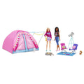 Barbie It Takes Two Let's Go Camping Tent Playset with Brooklyn & Malibu Dolls & 20 Accessories